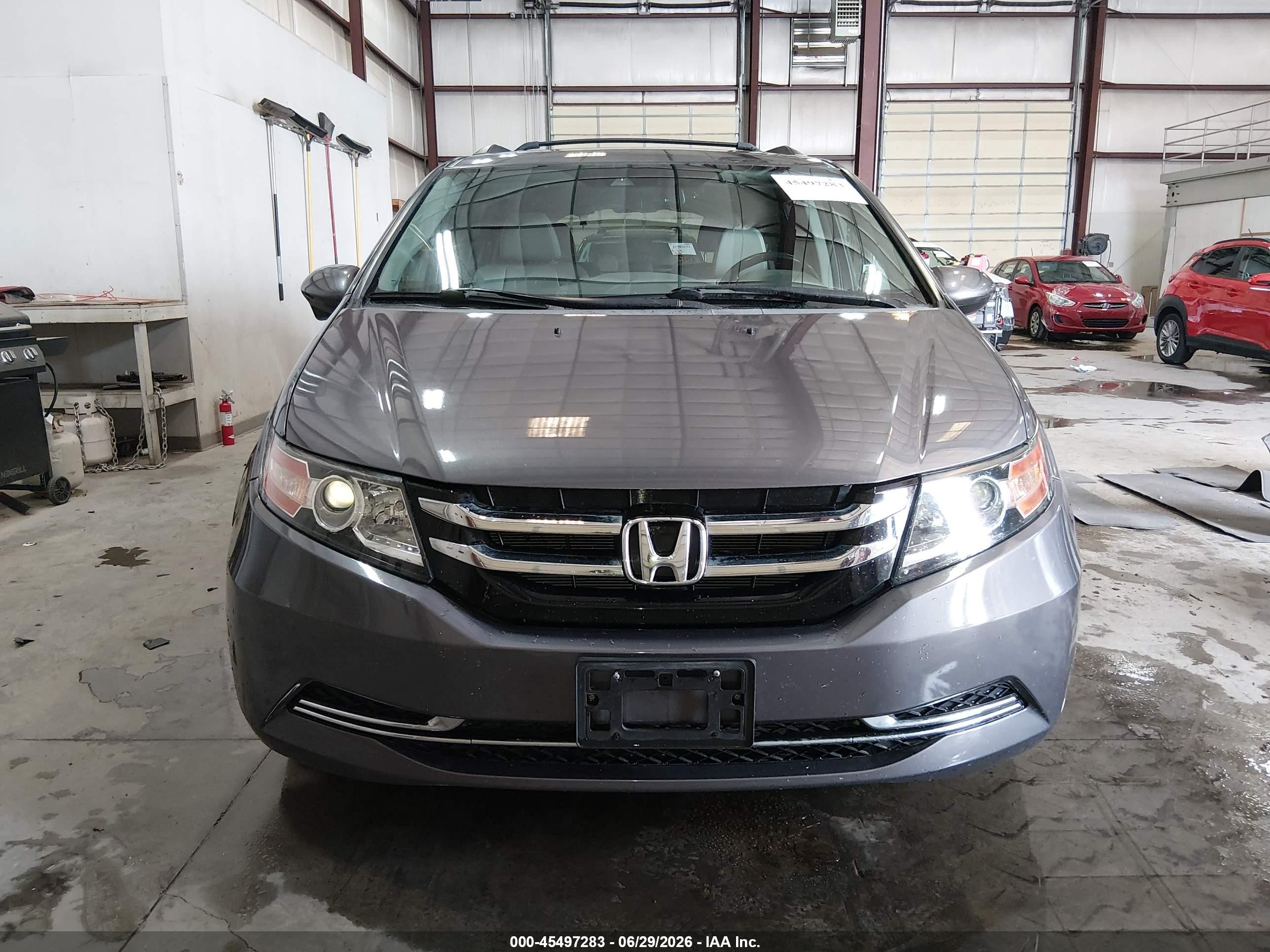 2014 Honda Odyssey Ex-l Серый vin: 5FNRL5H61EB041394