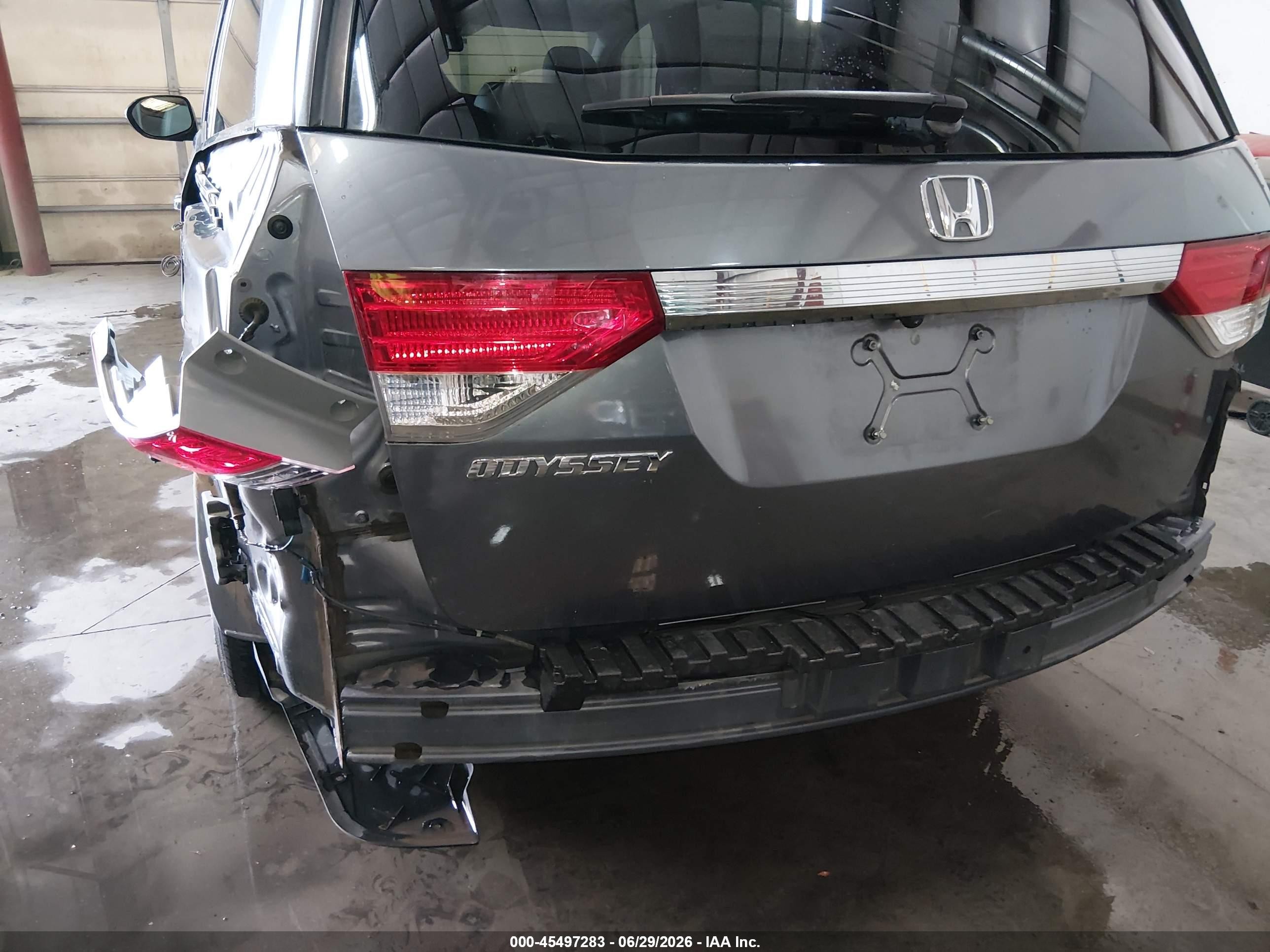 2014 Honda Odyssey Ex-l Серый vin: 5FNRL5H61EB041394