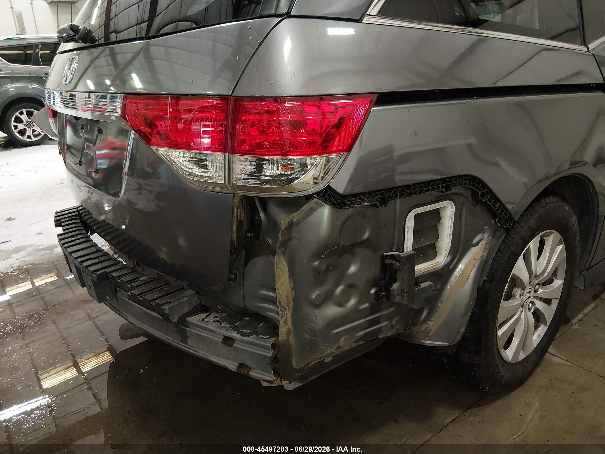 2014 Honda Odyssey Ex-l Серый vin: 5FNRL5H61EB041394