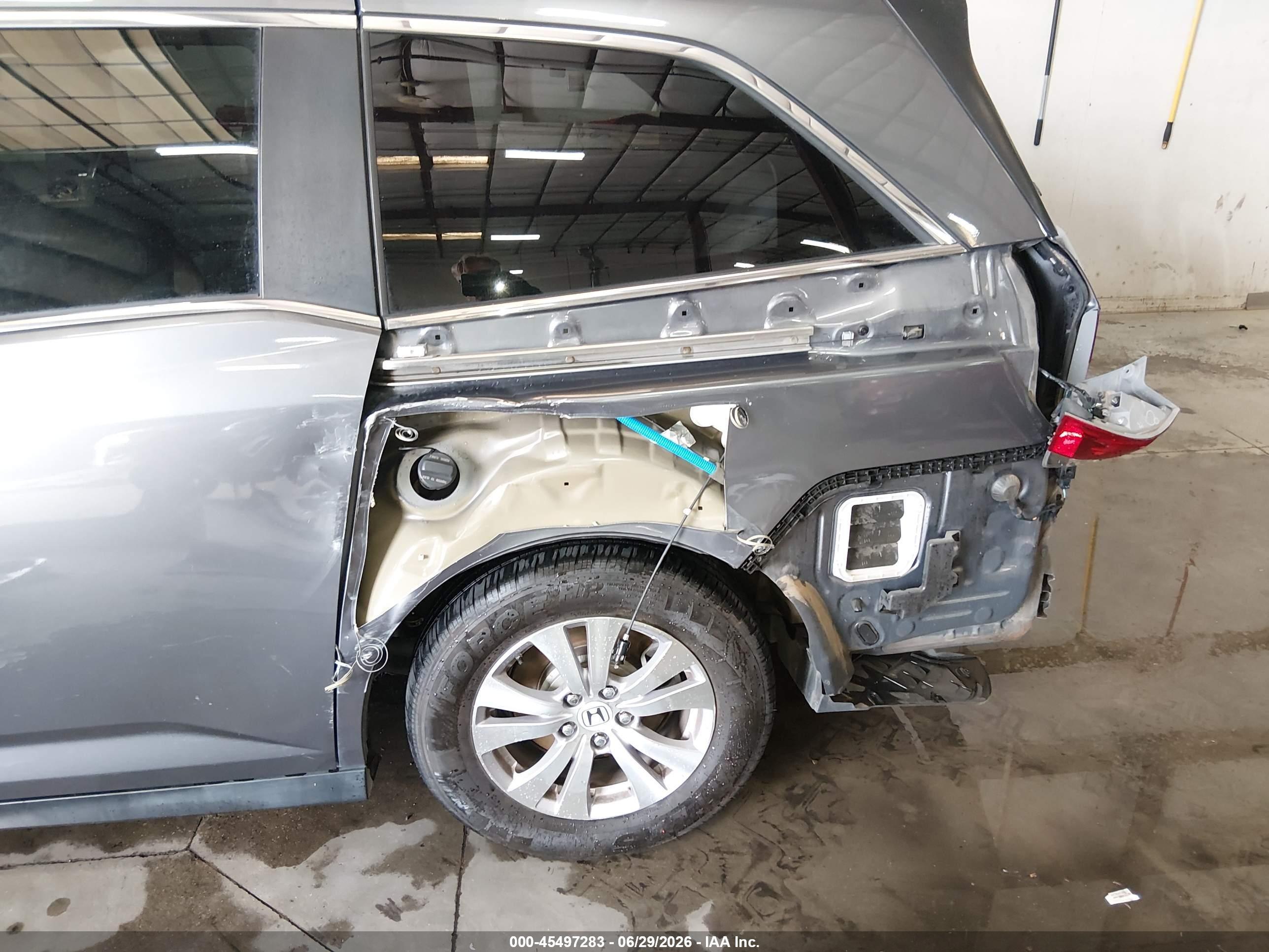 2014 Honda Odyssey Ex-l Серый vin: 5FNRL5H61EB041394