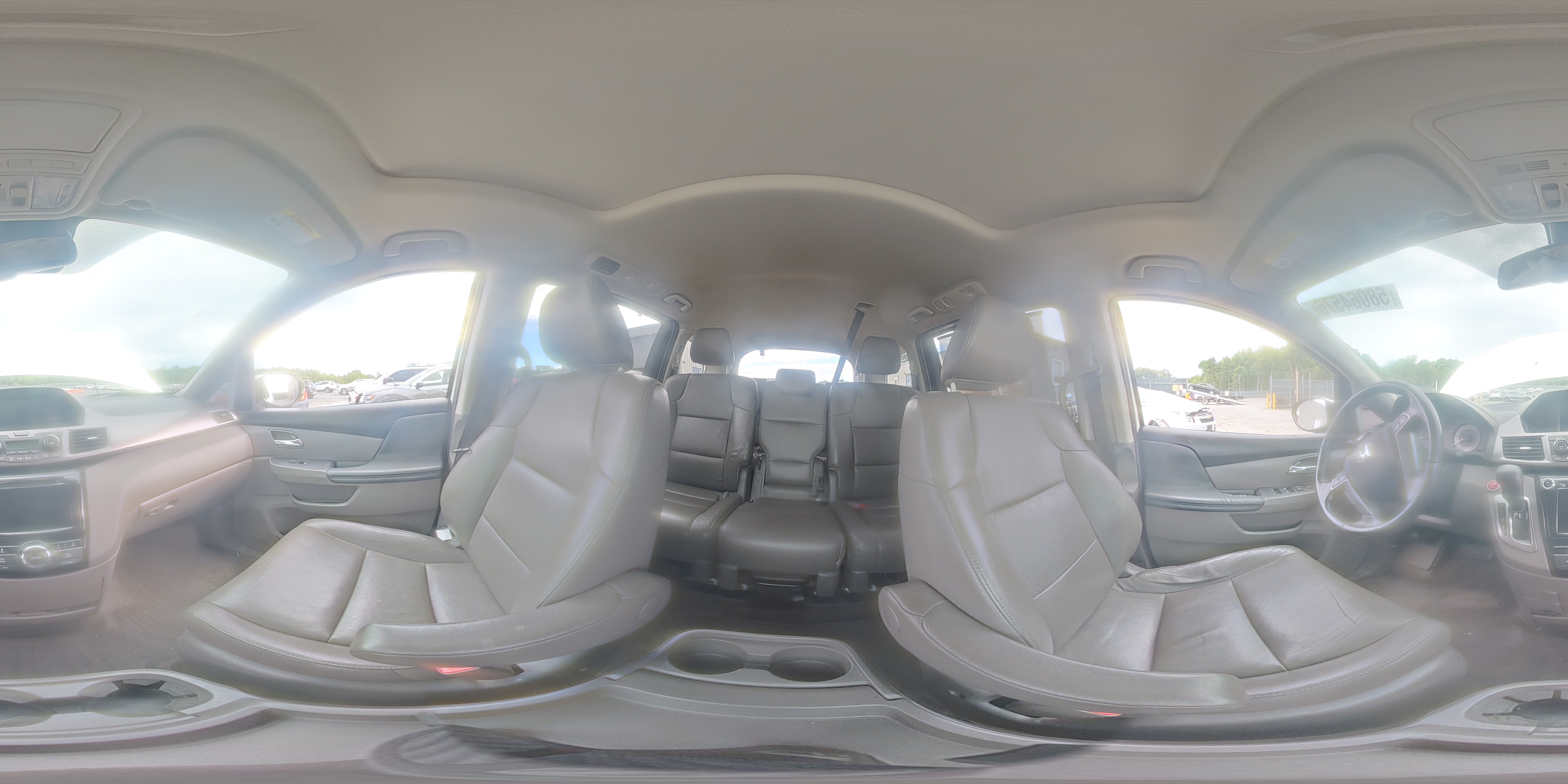 2014 Honda Odyssey Exl White vin: 5FNRL5H61EB043744