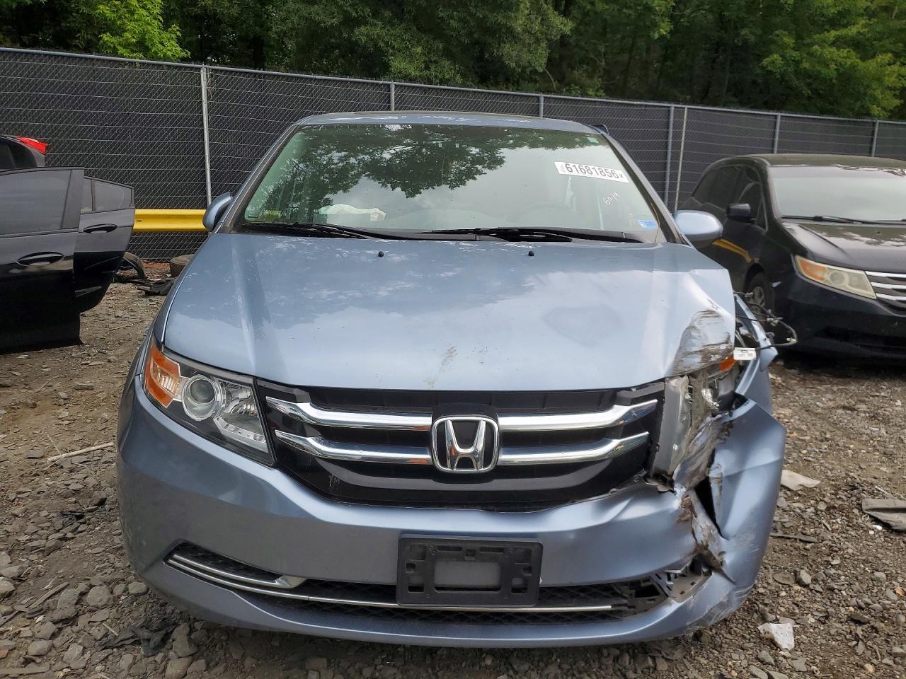 2014 Honda Odyssey Exl Blue vin: 5FNRL5H61EB049513