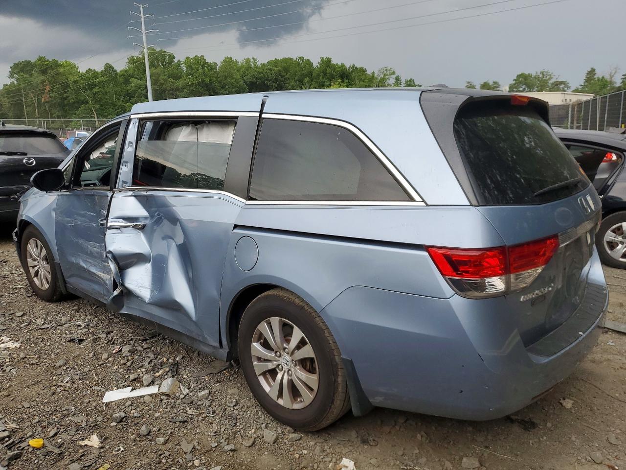 2014 Honda Odyssey Exl Blue vin: 5FNRL5H61EB049513