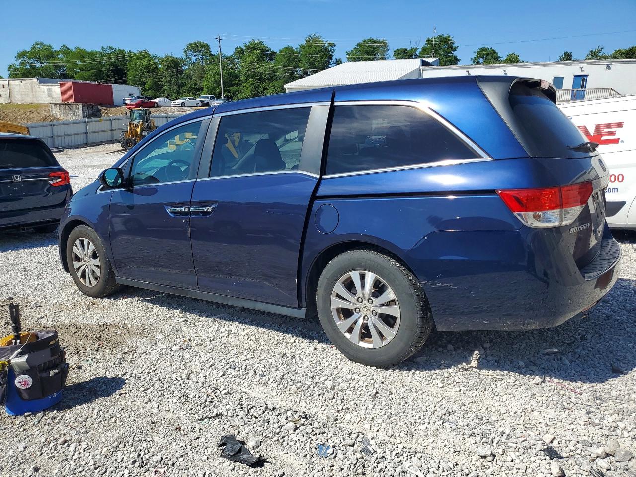2014 Honda Odyssey Exl Blue vin: 5FNRL5H61EB052931