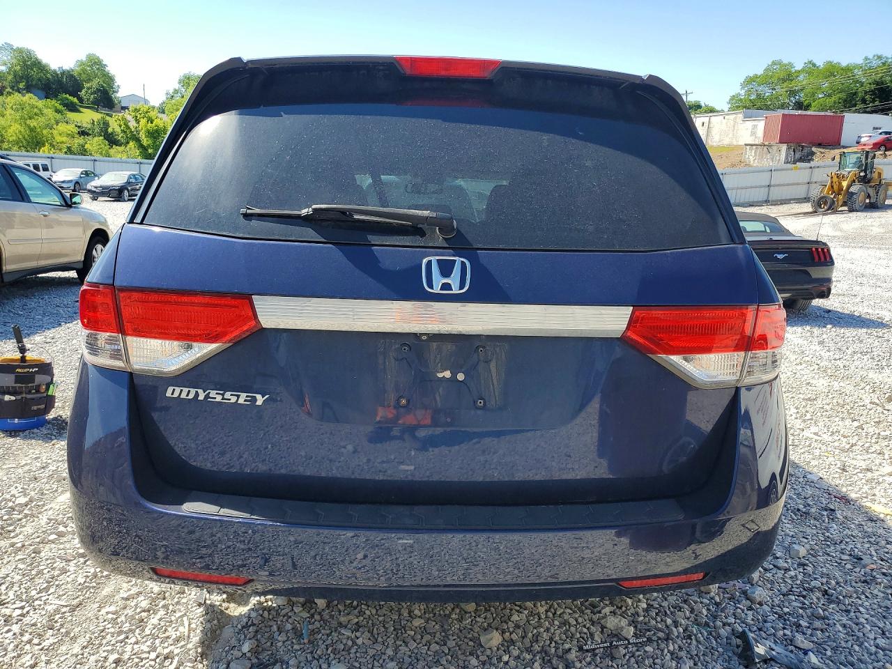 2014 Honda Odyssey Exl Blue vin: 5FNRL5H61EB052931