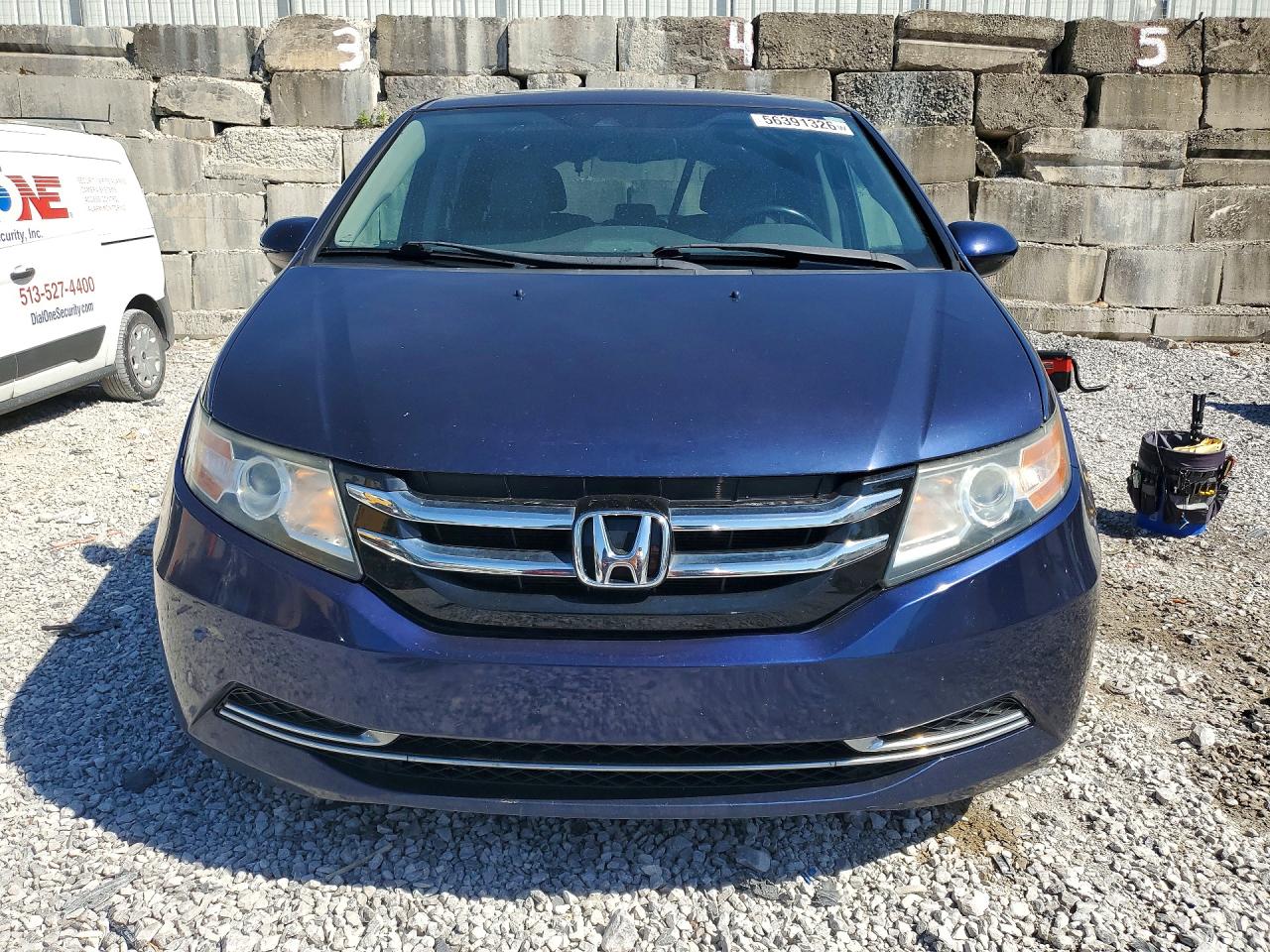 2014 Honda Odyssey Exl Blue vin: 5FNRL5H61EB052931