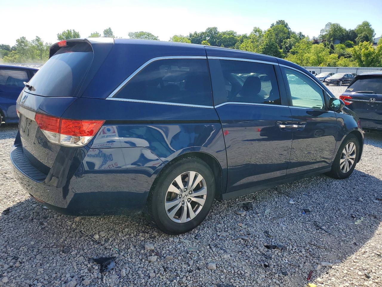 2014 Honda Odyssey Exl Blue vin: 5FNRL5H61EB052931