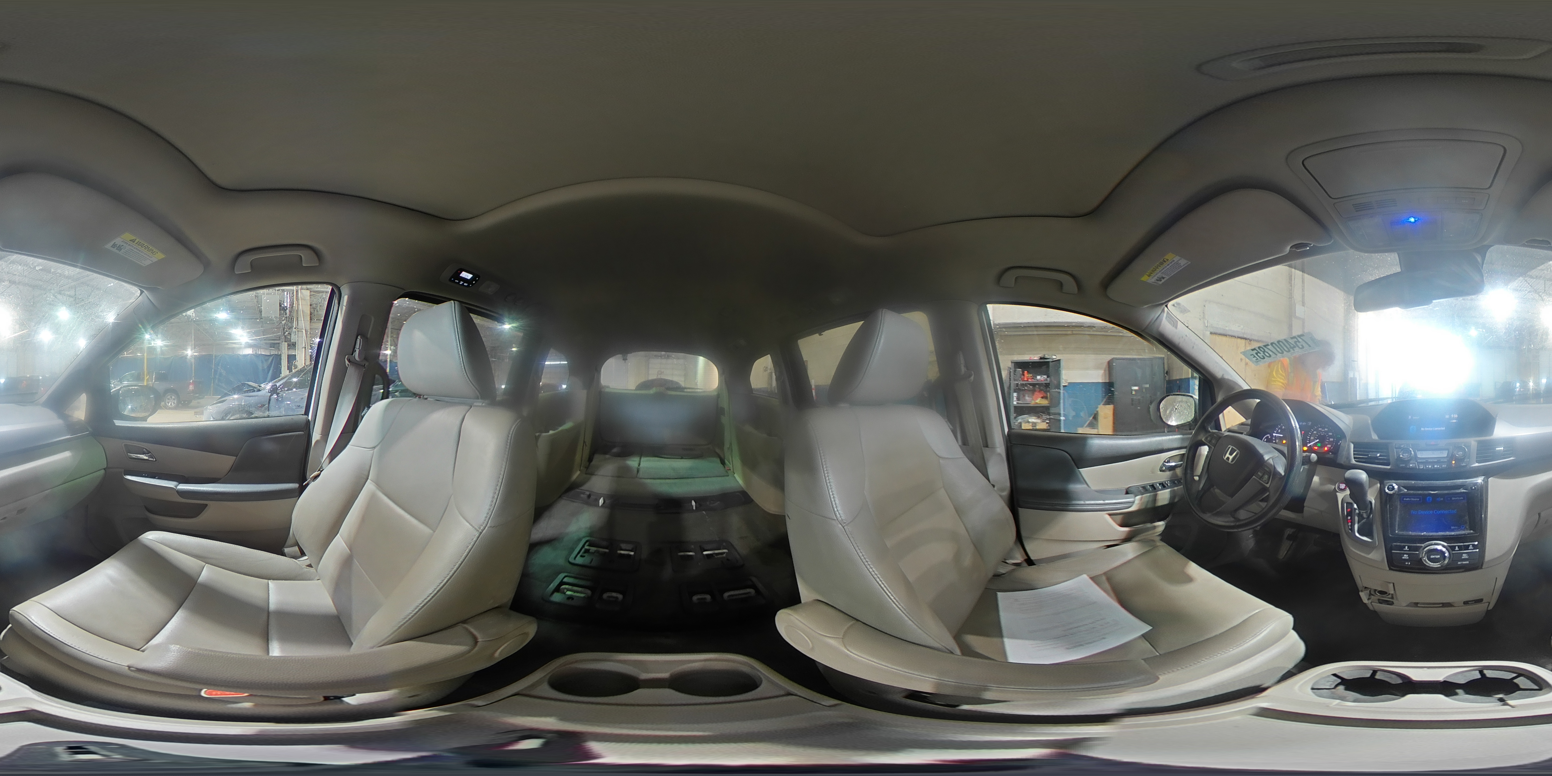 2014 Honda Odyssey Exl White vin: 5FNRL5H61EB053612