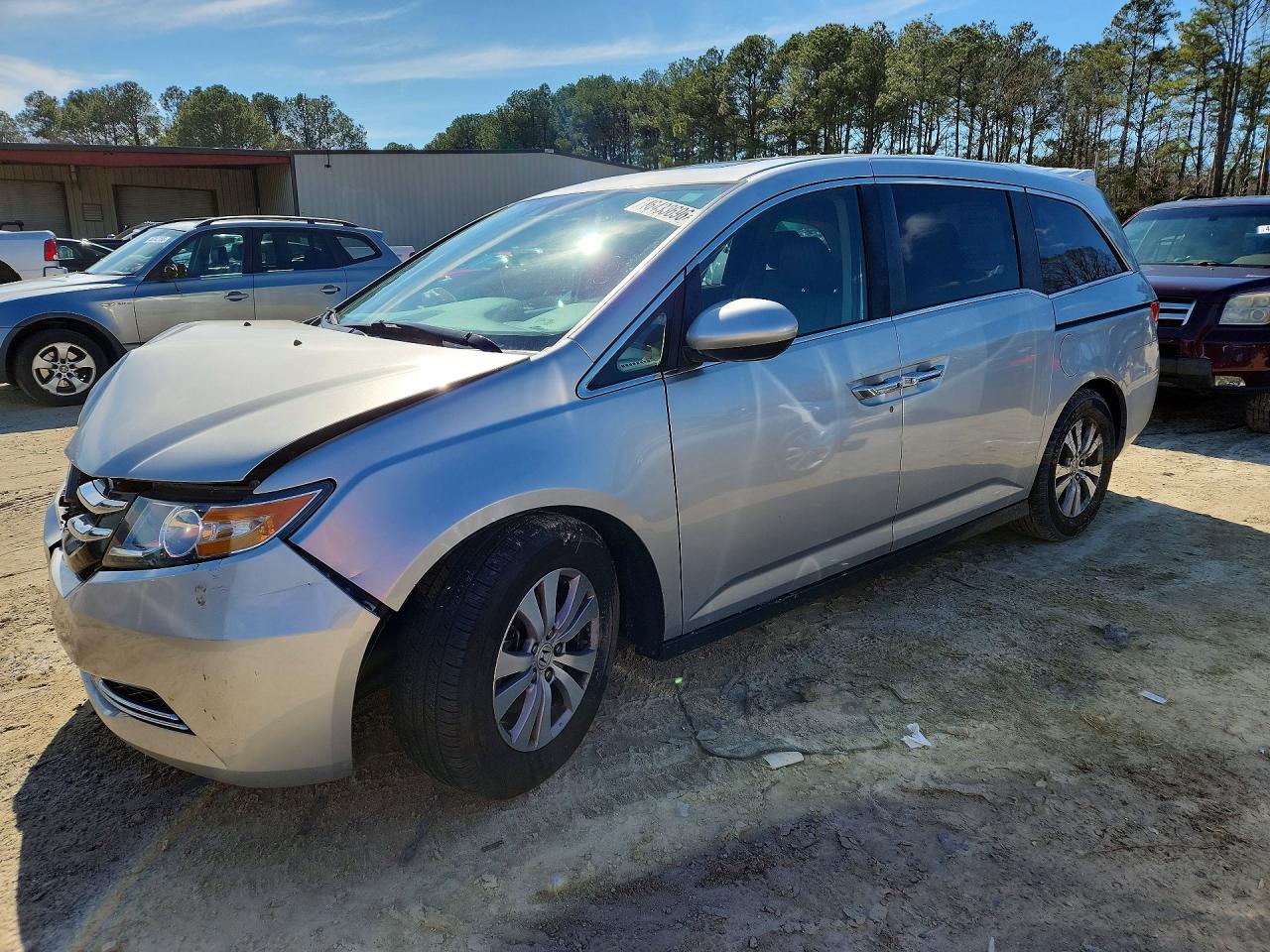 2014 Honda Odyssey Exl Silver vin: 5FNRL5H61EB059054