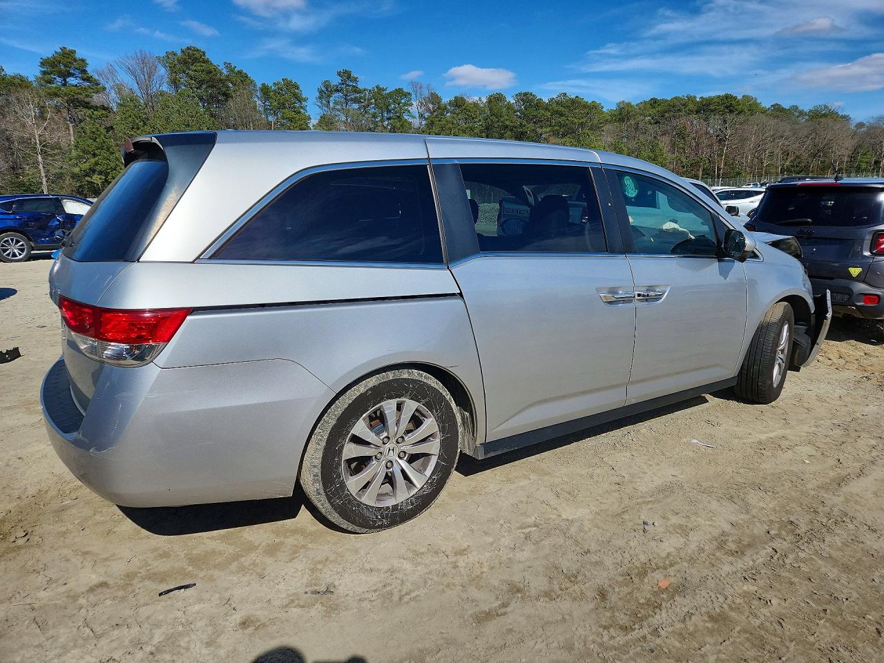 2014 Honda Odyssey Exl Silver vin: 5FNRL5H61EB059054