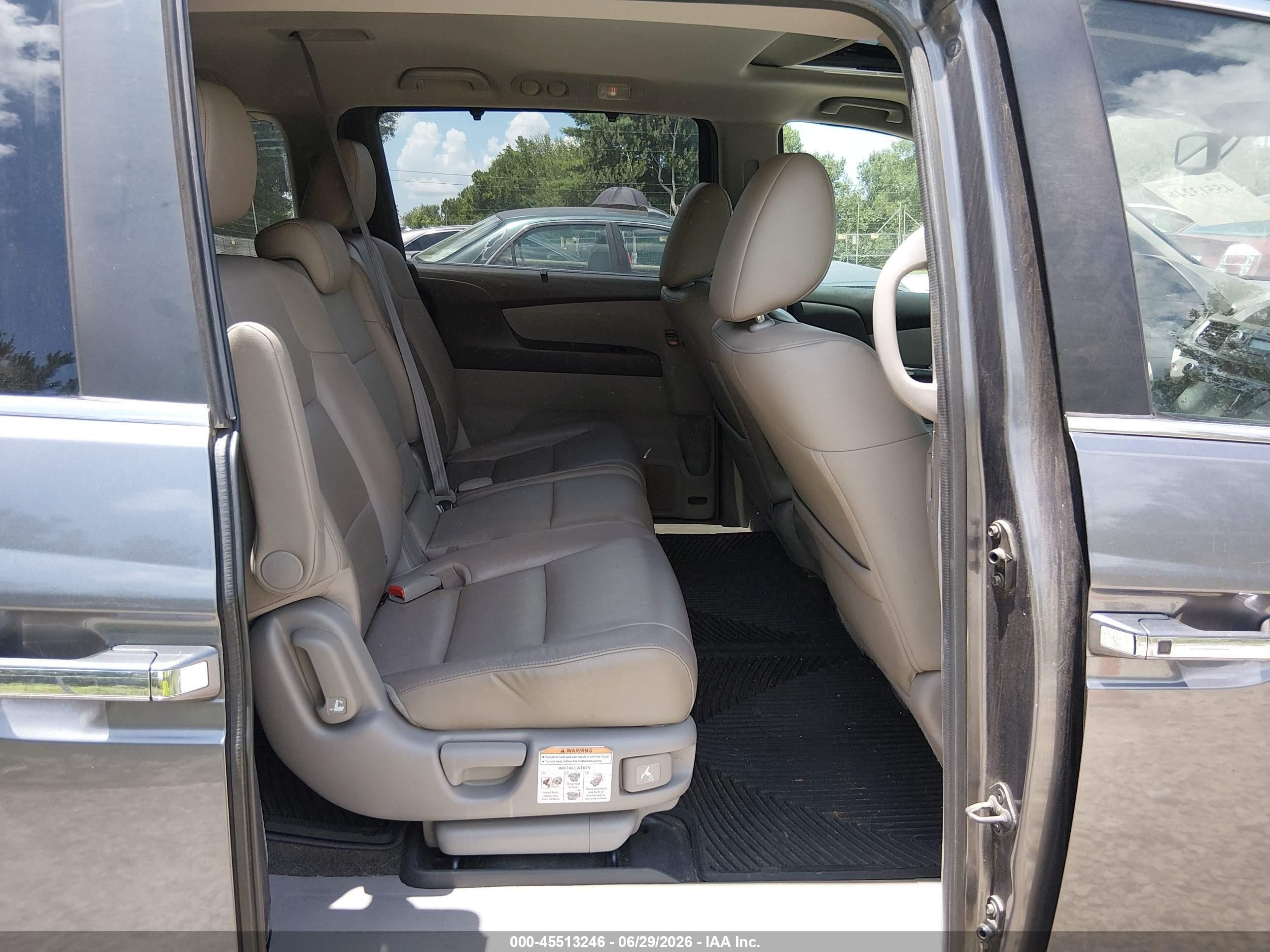 2014 Honda Odyssey Ex-l Серый vin: 5FNRL5H61EB060916