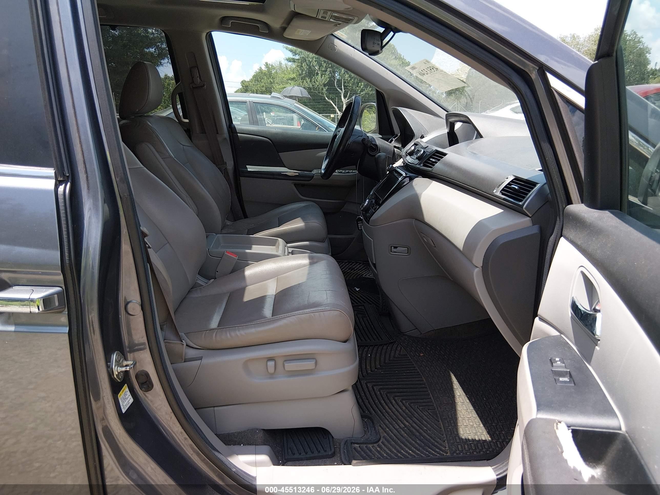 2014 Honda Odyssey Ex-l Серый vin: 5FNRL5H61EB060916