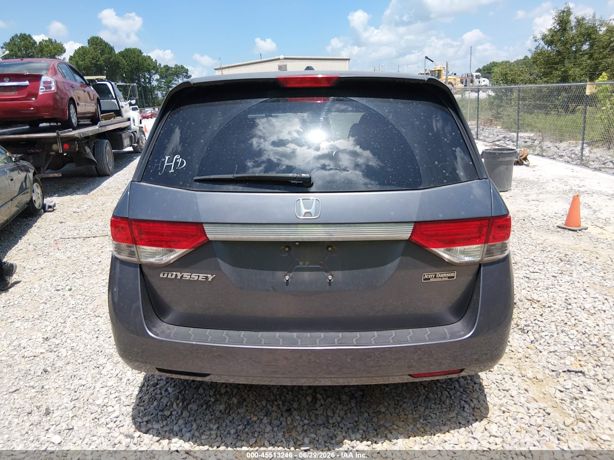 2014 Honda Odyssey Ex-l Серый vin: 5FNRL5H61EB060916