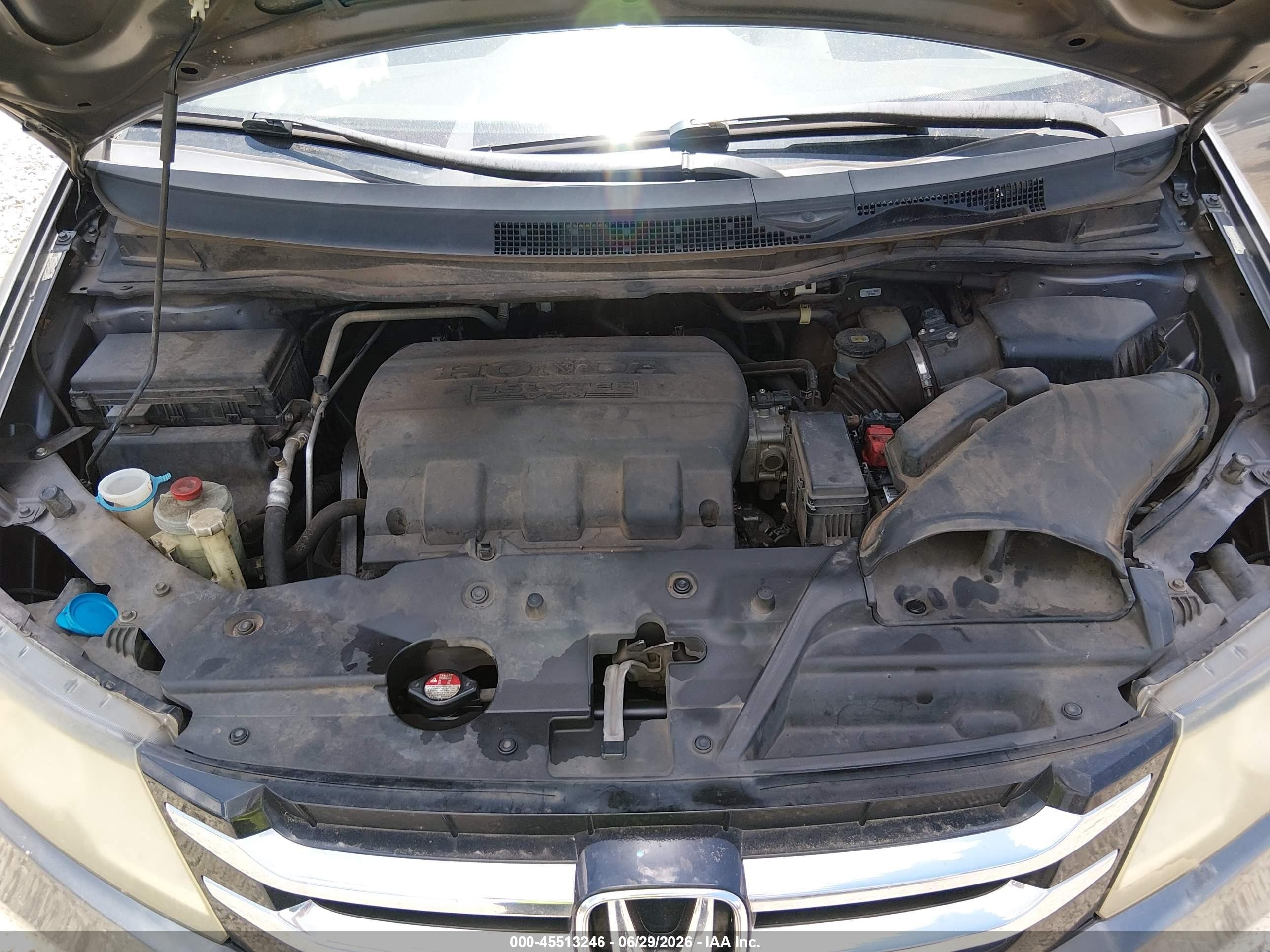 2014 Honda Odyssey Ex-l Серый vin: 5FNRL5H61EB060916