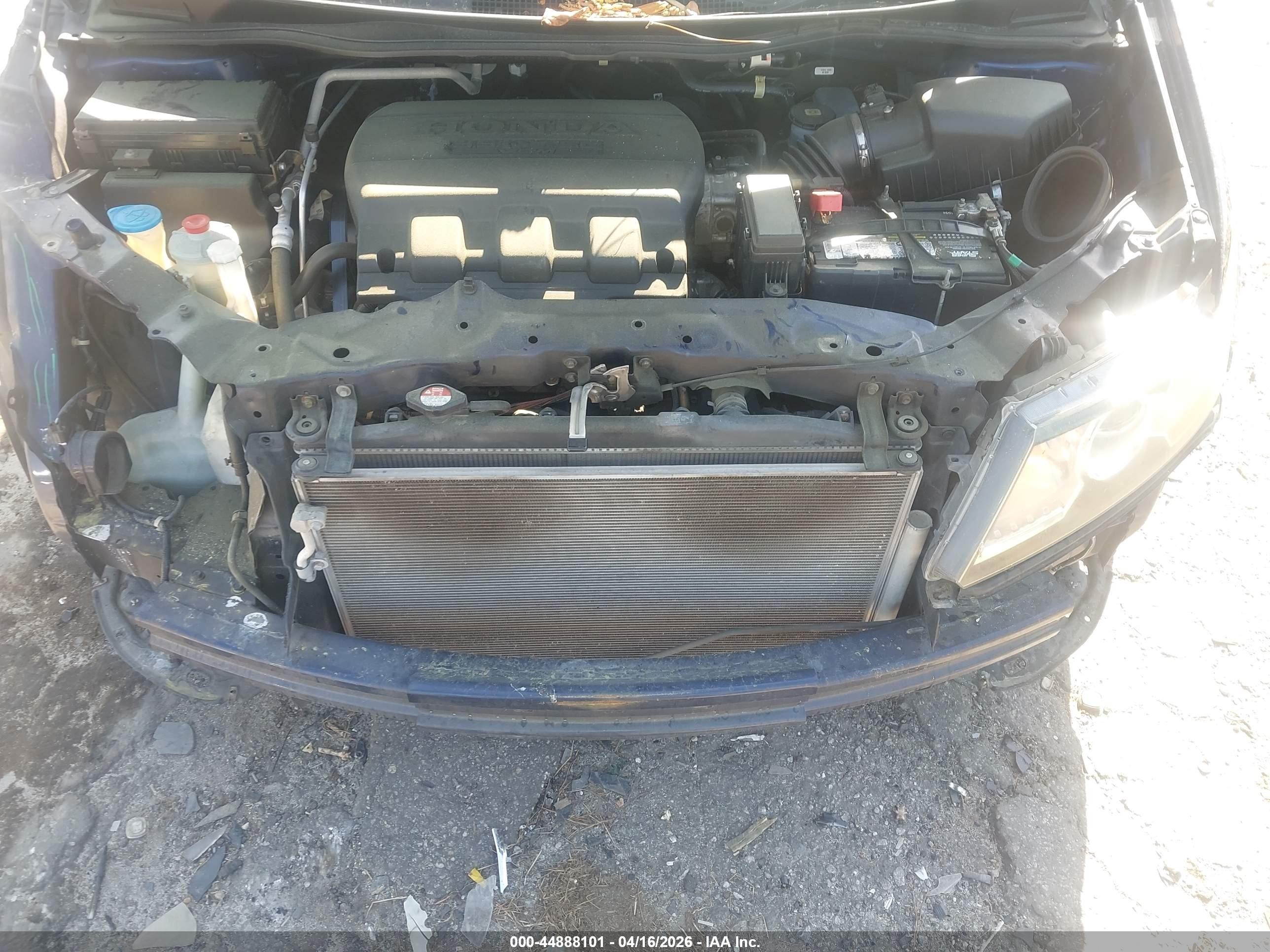 2014 Honda Odyssey Ex-l Dark Blue vin: 5FNRL5H61EB072080