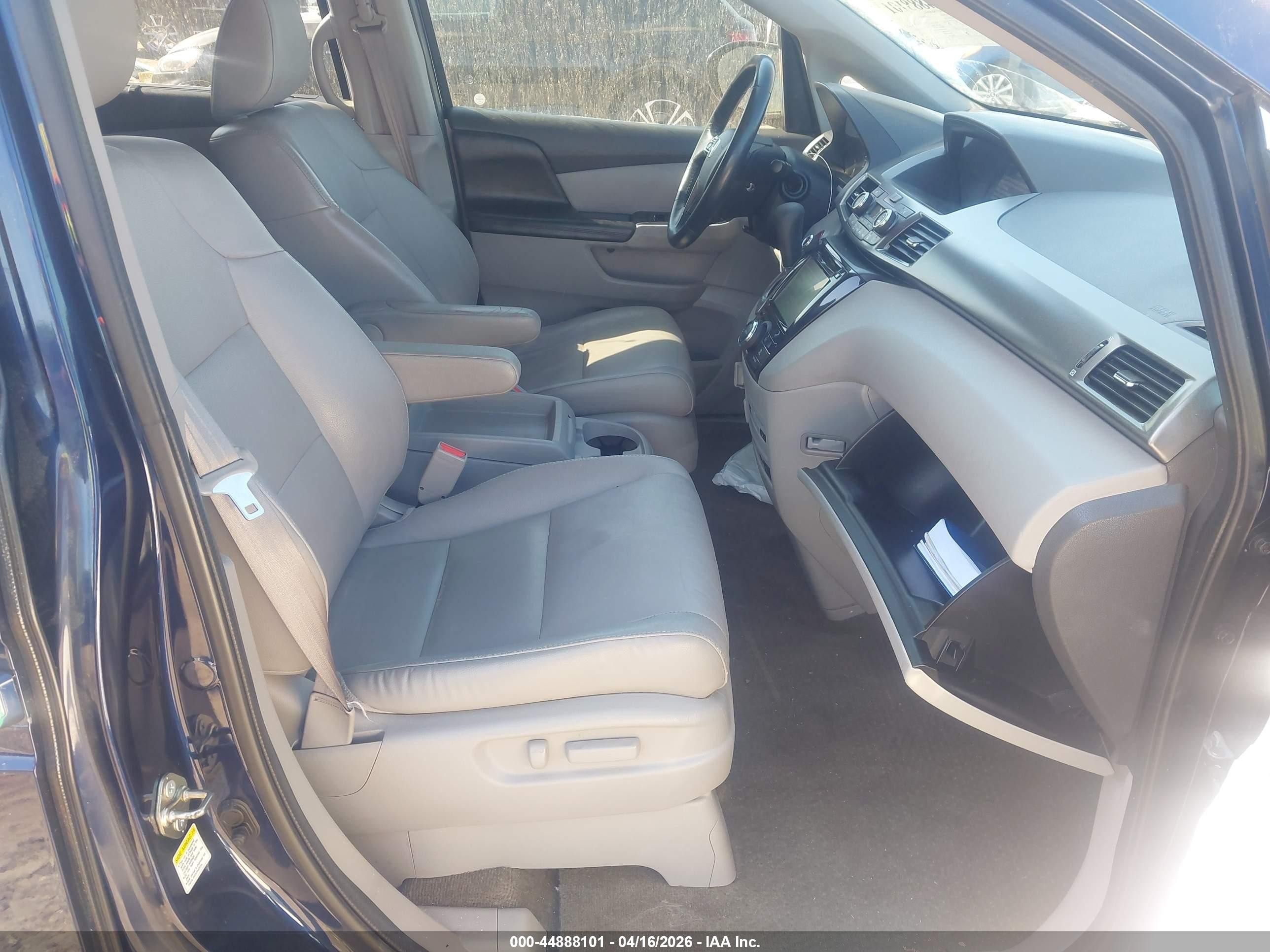 2014 Honda Odyssey Ex-l Dark Blue vin: 5FNRL5H61EB072080