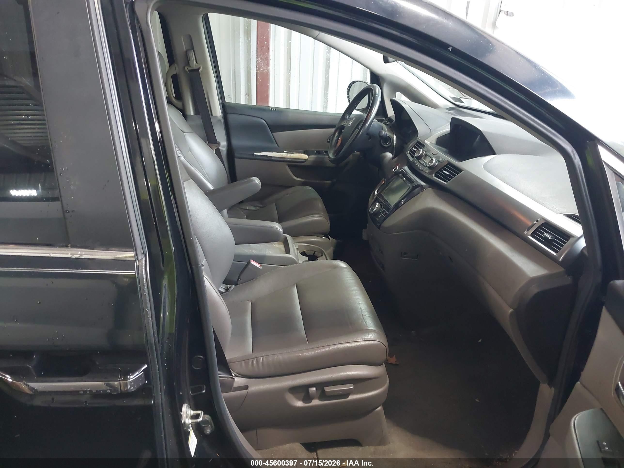 2014 Honda Odyssey Ex-l Черный vin: 5FNRL5H61EB080793