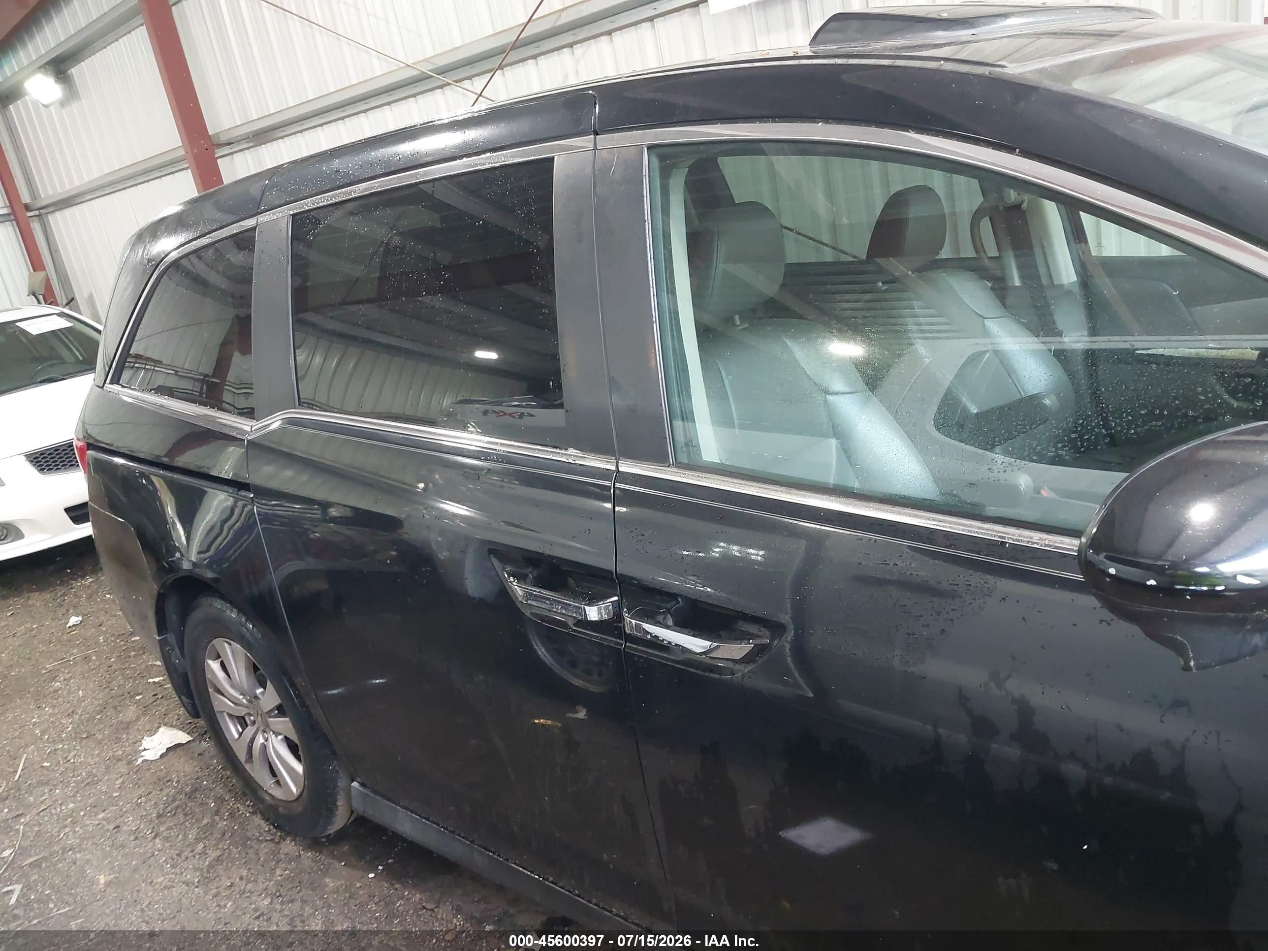 2014 Honda Odyssey Ex-l Черный vin: 5FNRL5H61EB080793