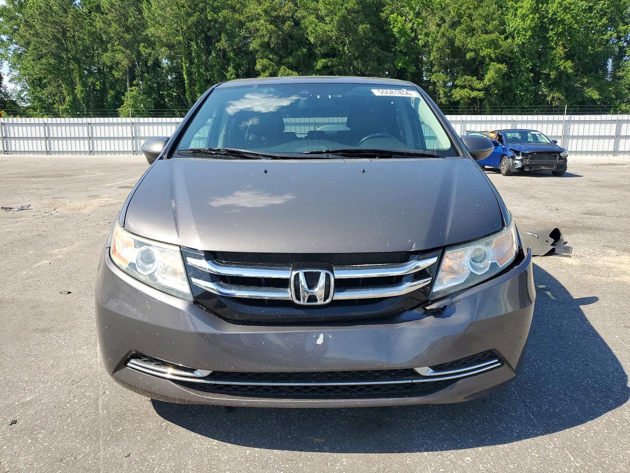 2014 Honda Odyssey Exl Gray vin: 5FNRL5H61EB090577