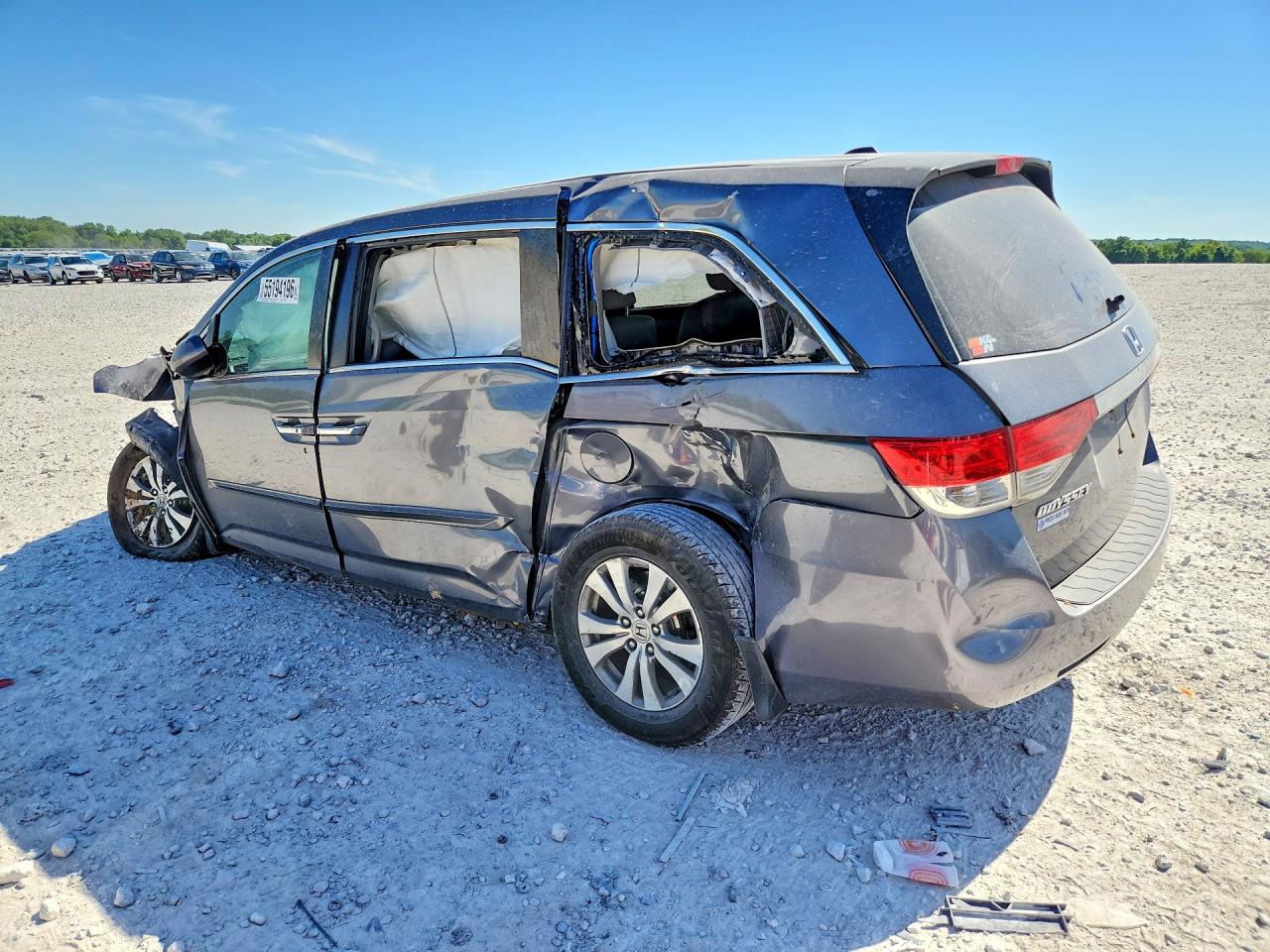 2014 Honda Odyssey Exl Gray vin: 5FNRL5H61EB114375