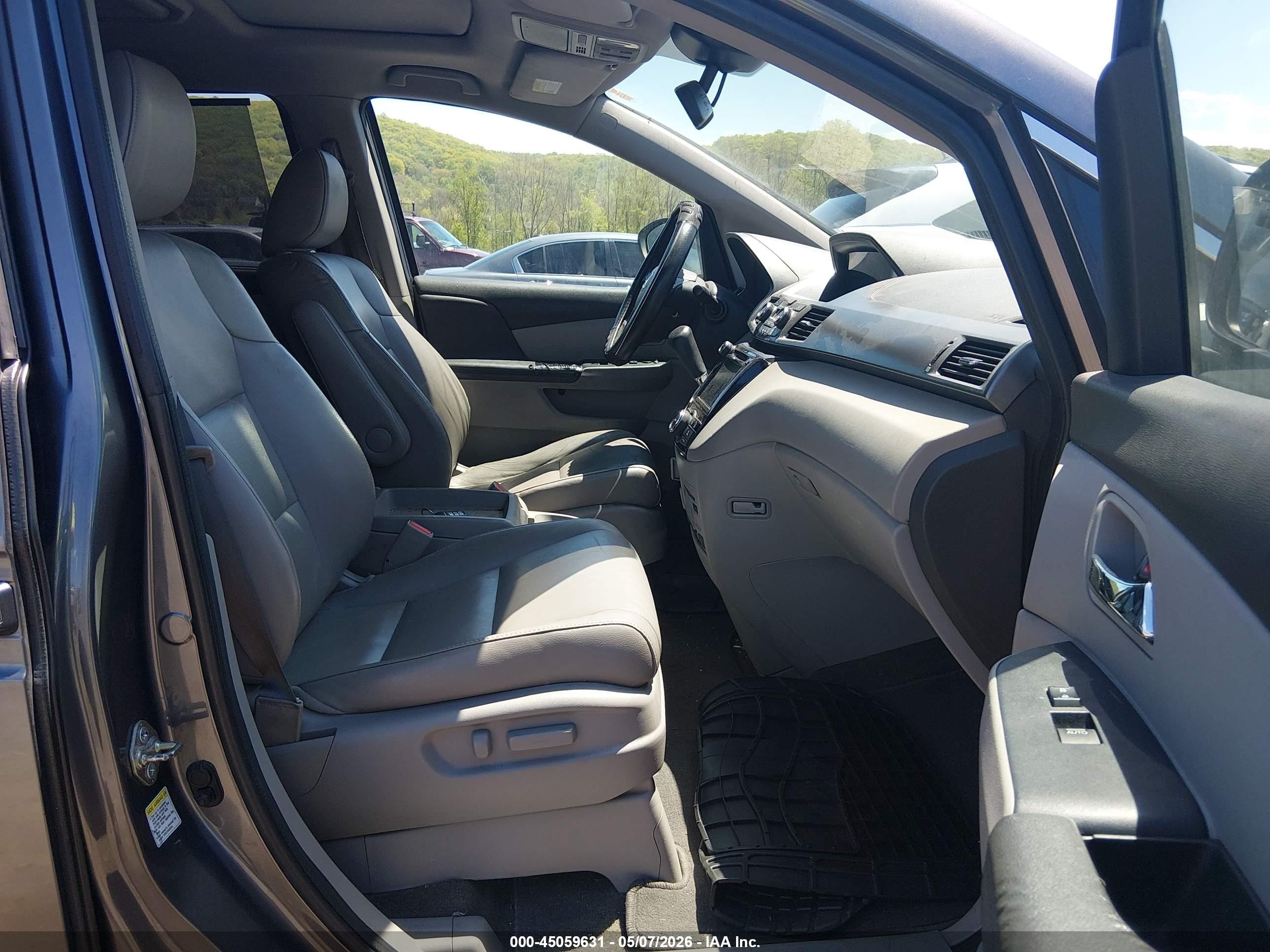 2015 Honda Odyssey Ex-l Gray vin: 5FNRL5H61FB004721