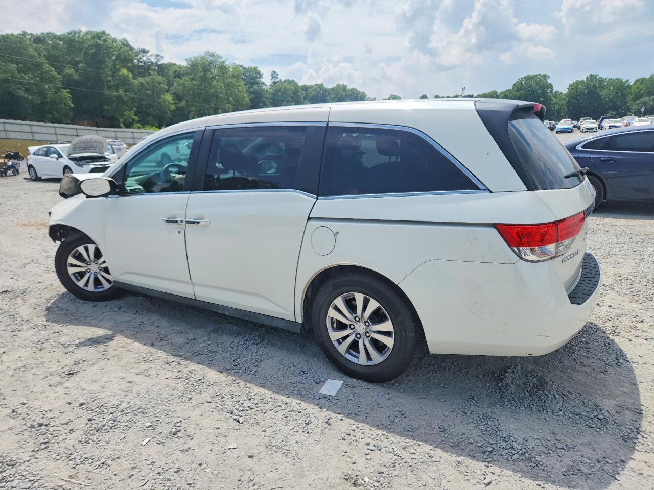 2015 Honda Odyssey Exl White vin: 5FNRL5H61FB021115