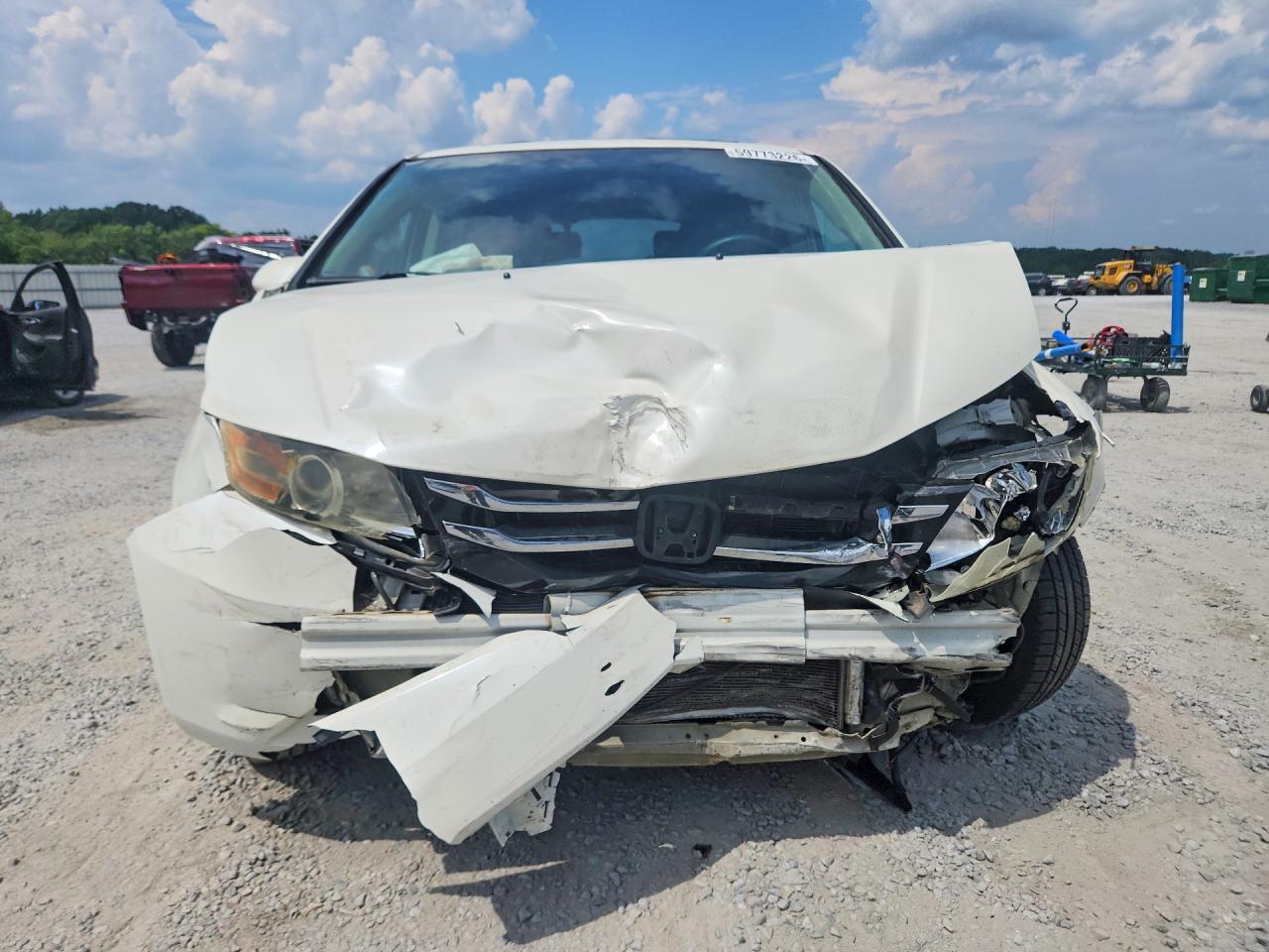 2015 Honda Odyssey Exl White vin: 5FNRL5H61FB021115