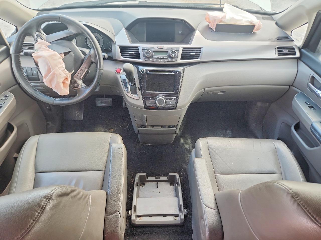 2015 Honda Odyssey Exl White vin: 5FNRL5H61FB021115
