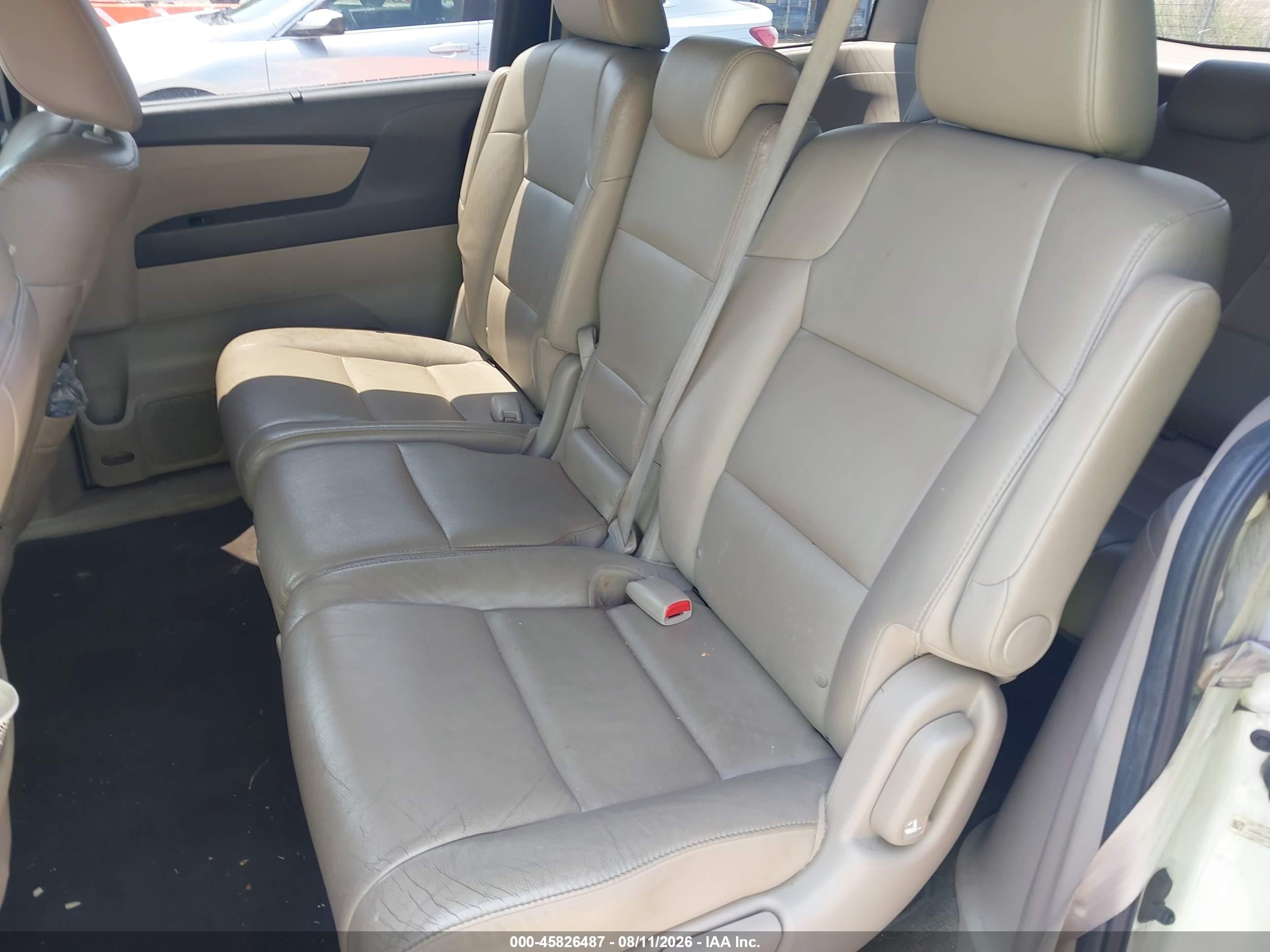 2015 Honda Odyssey Ex-l White vin: 5FNRL5H61FB026878