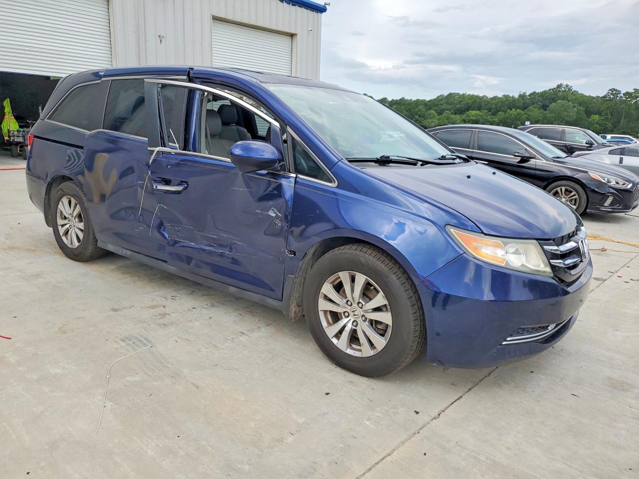 2015 Honda Odyssey Exl Синий vin: 5FNRL5H61FB035631