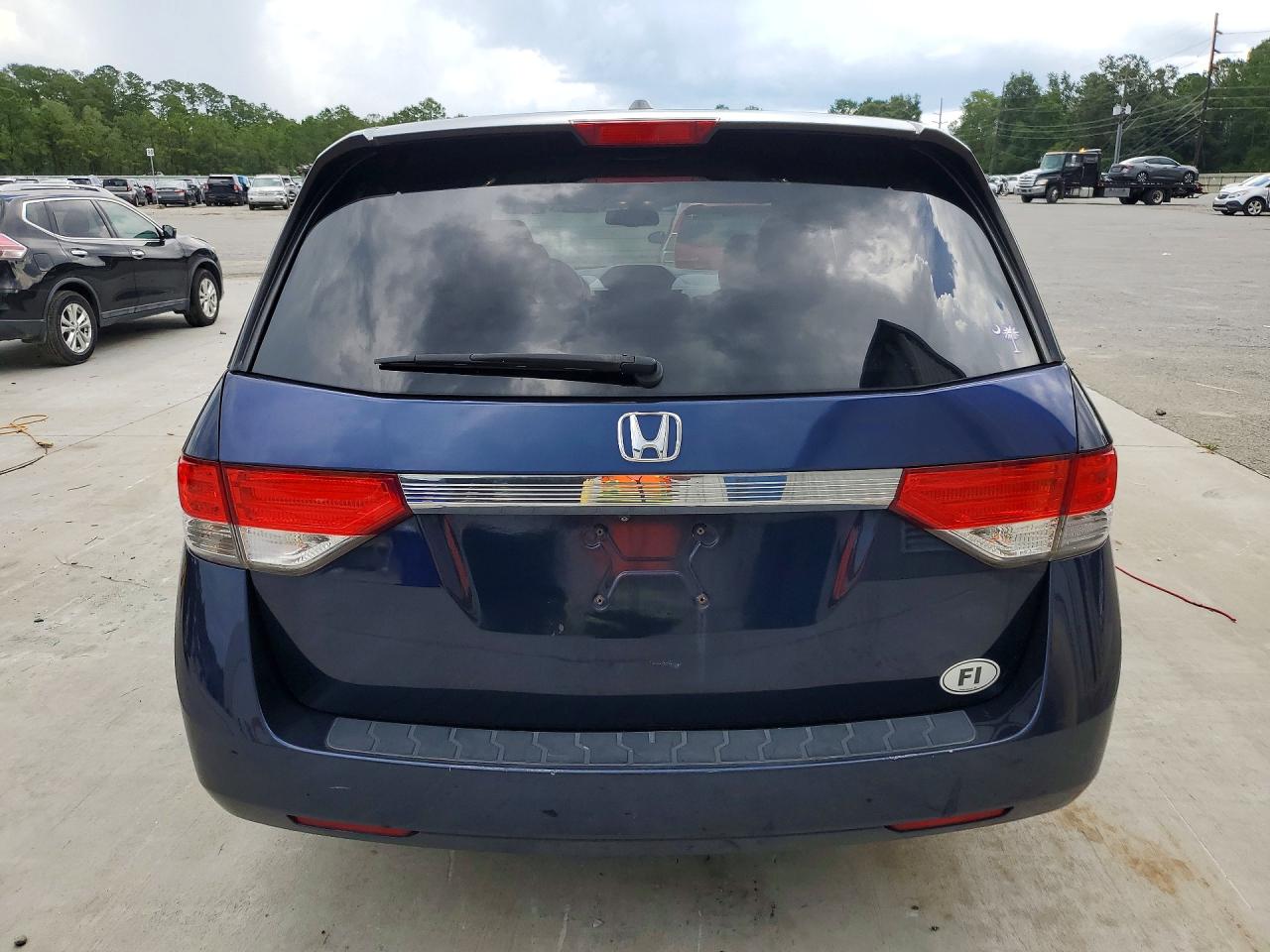 2015 Honda Odyssey Exl Синий vin: 5FNRL5H61FB035631
