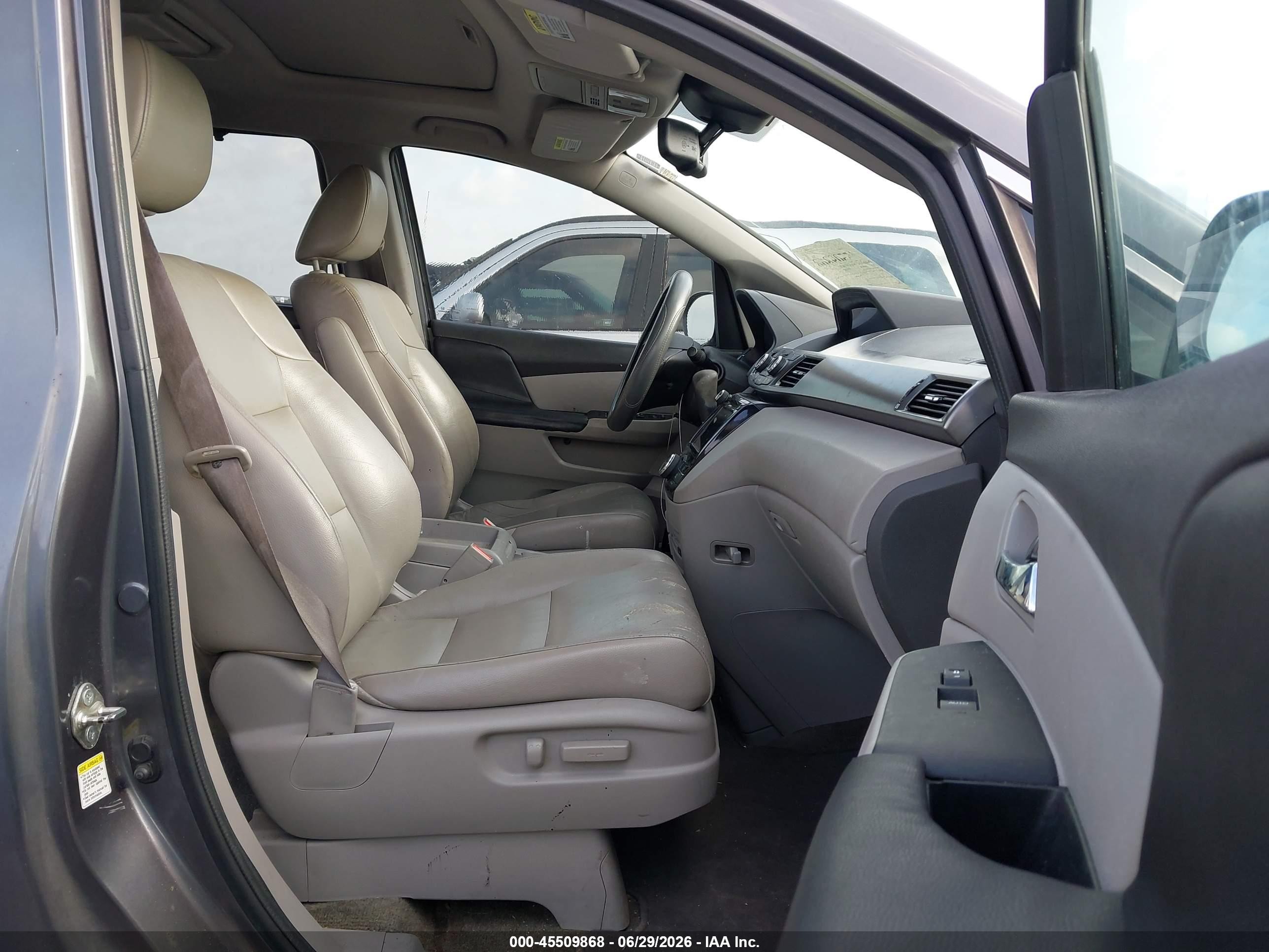 2015 Honda Odyssey Ex-l Gray vin: 5FNRL5H61FB045558