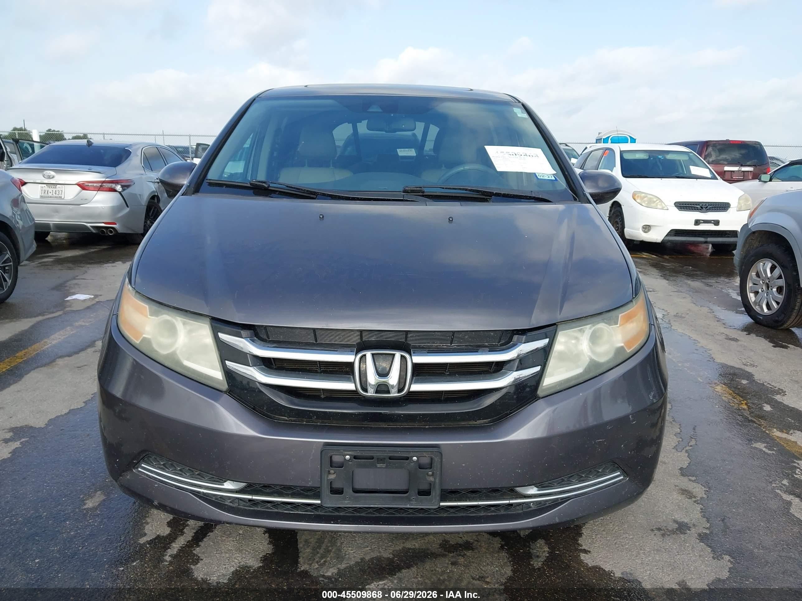 2015 Honda Odyssey Ex-l Gray vin: 5FNRL5H61FB045558