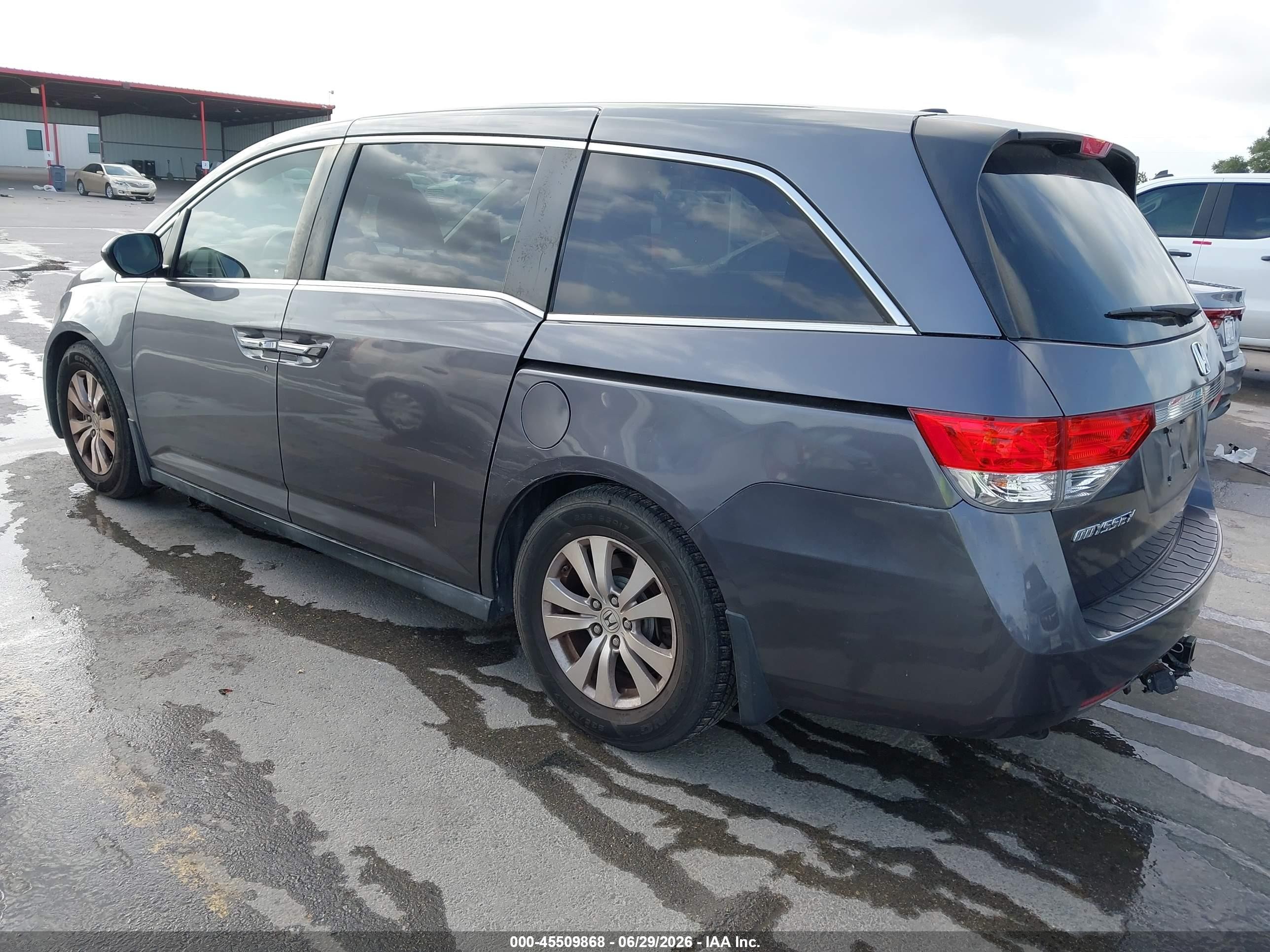 2015 Honda Odyssey Ex-l Gray vin: 5FNRL5H61FB045558