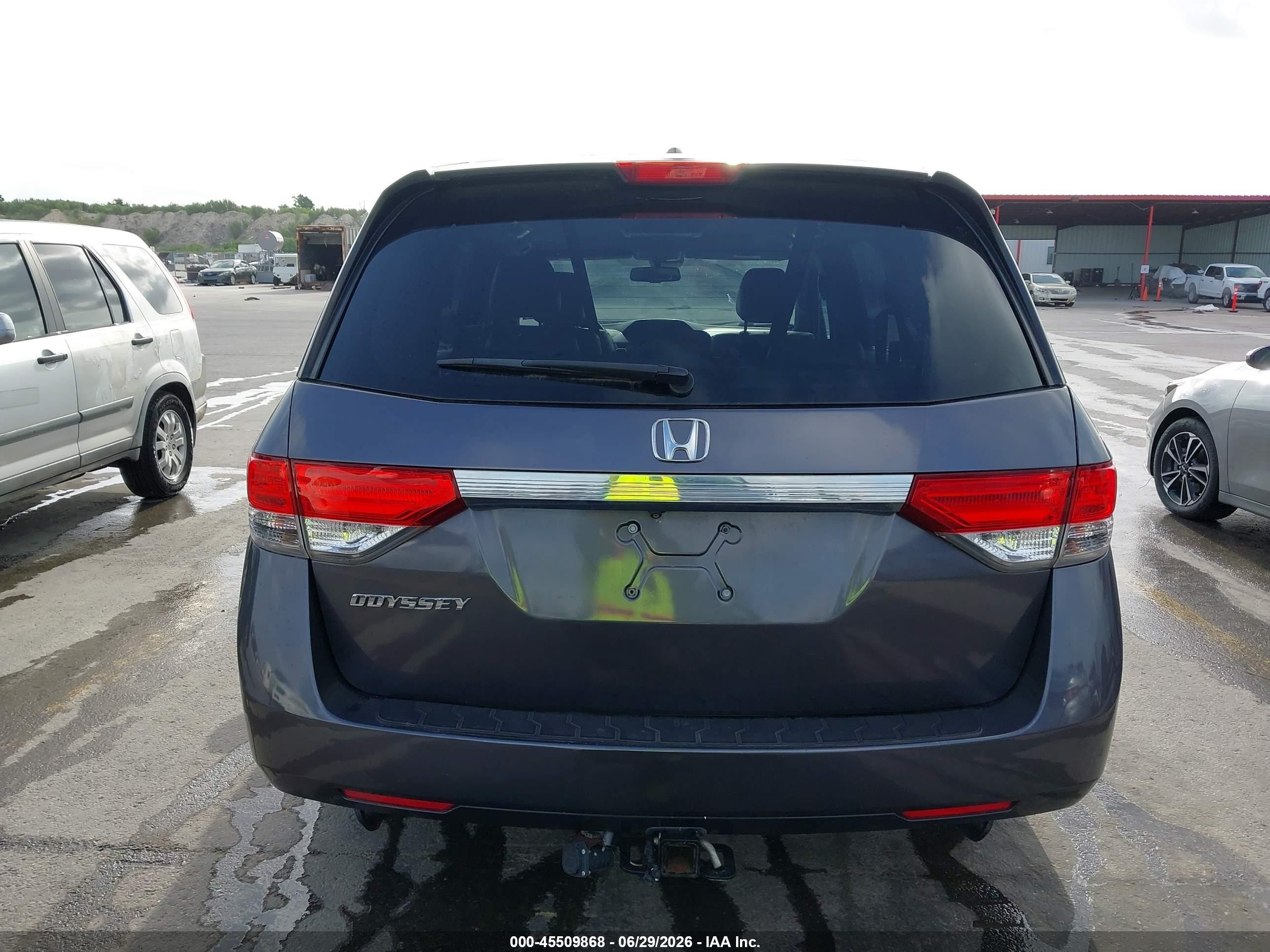 2015 Honda Odyssey Ex-l Gray vin: 5FNRL5H61FB045558
