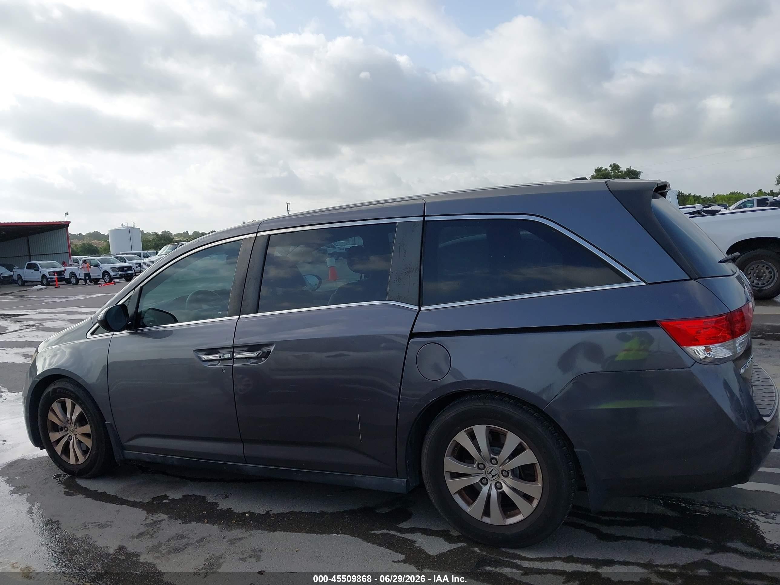 2015 Honda Odyssey Ex-l Gray vin: 5FNRL5H61FB045558