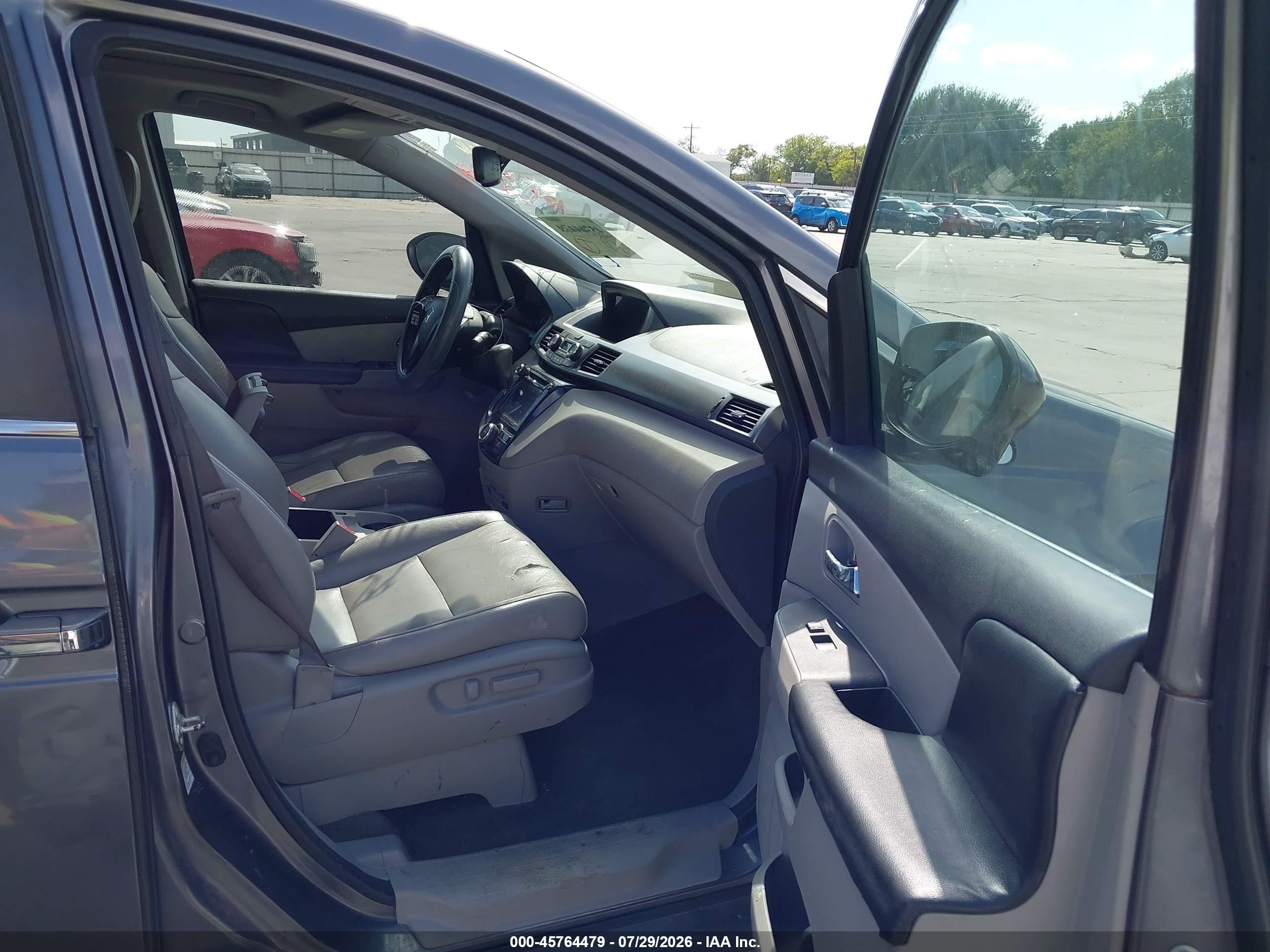 2015 Honda Odyssey Ex-l Gray vin: 5FNRL5H61FB045558