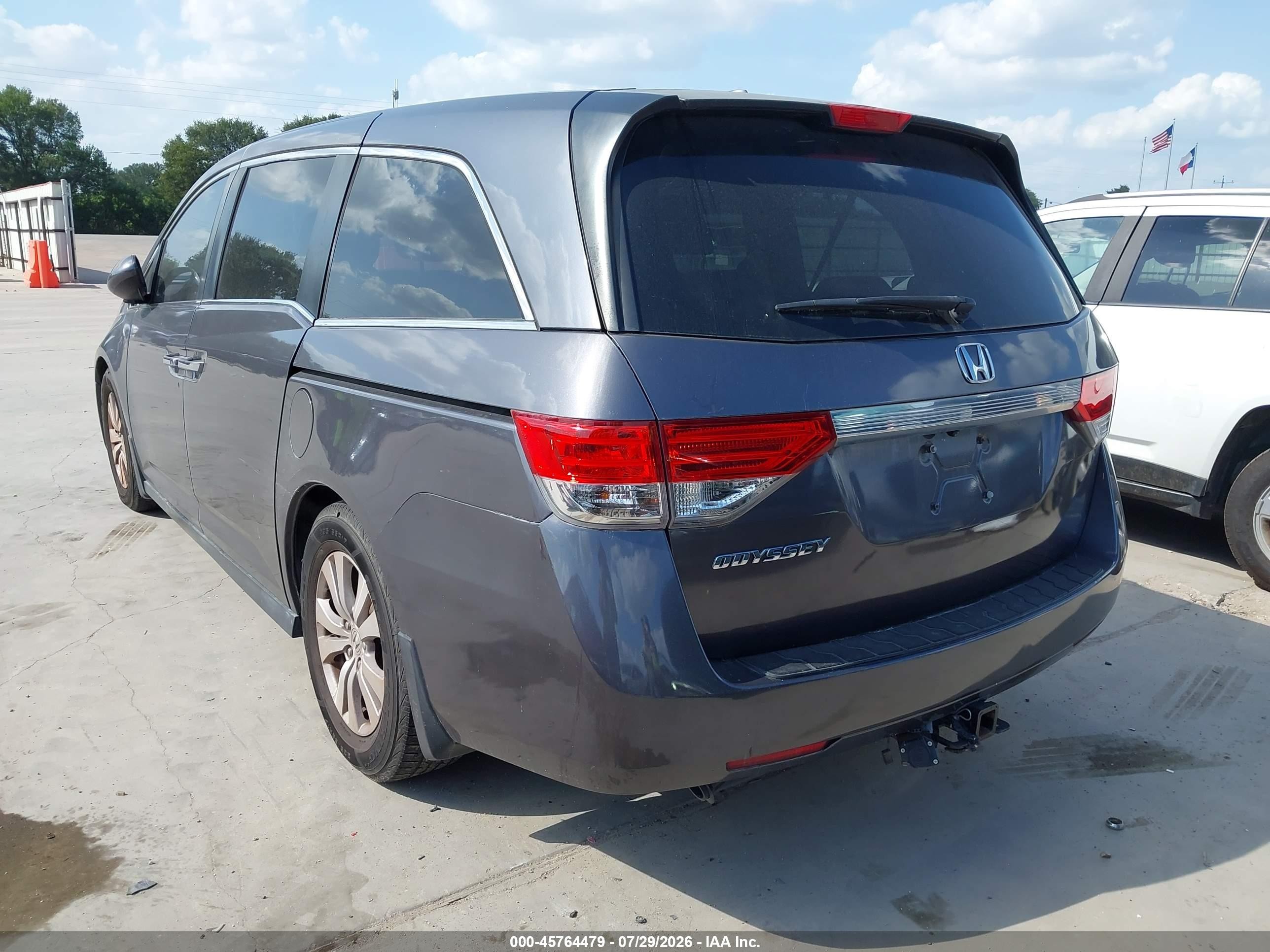 2015 Honda Odyssey Ex-l Gray vin: 5FNRL5H61FB045558