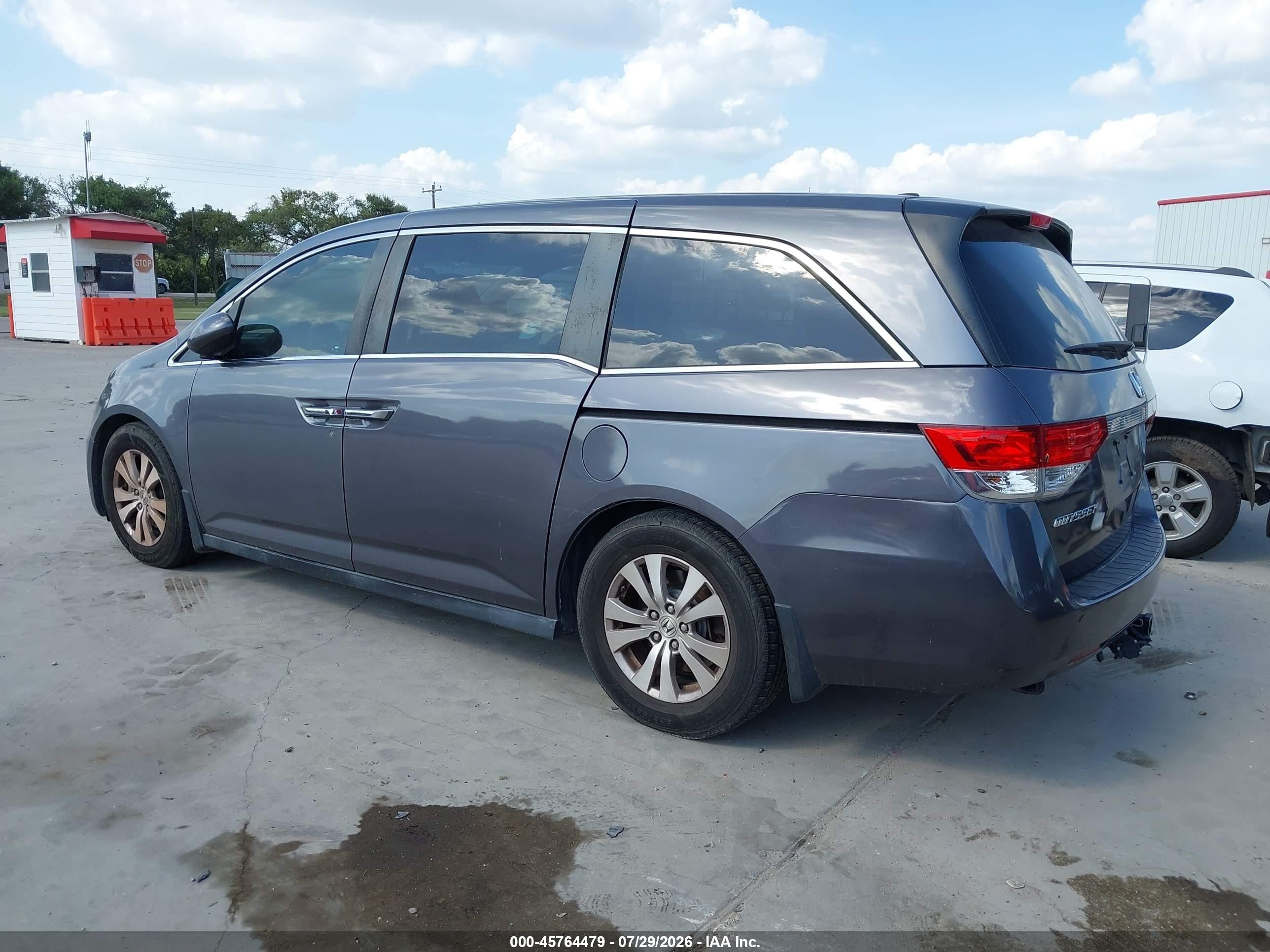 2015 Honda Odyssey Ex-l Gray vin: 5FNRL5H61FB045558