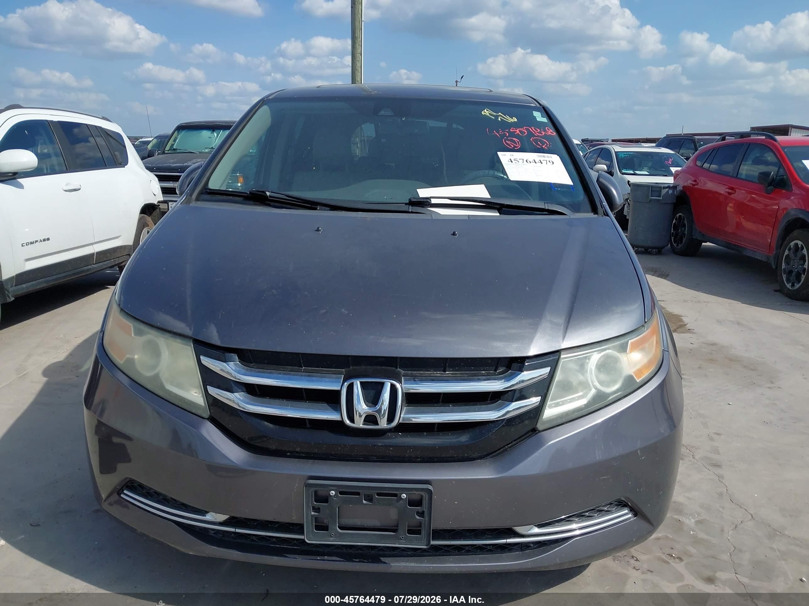 2015 Honda Odyssey Ex-l Gray vin: 5FNRL5H61FB045558