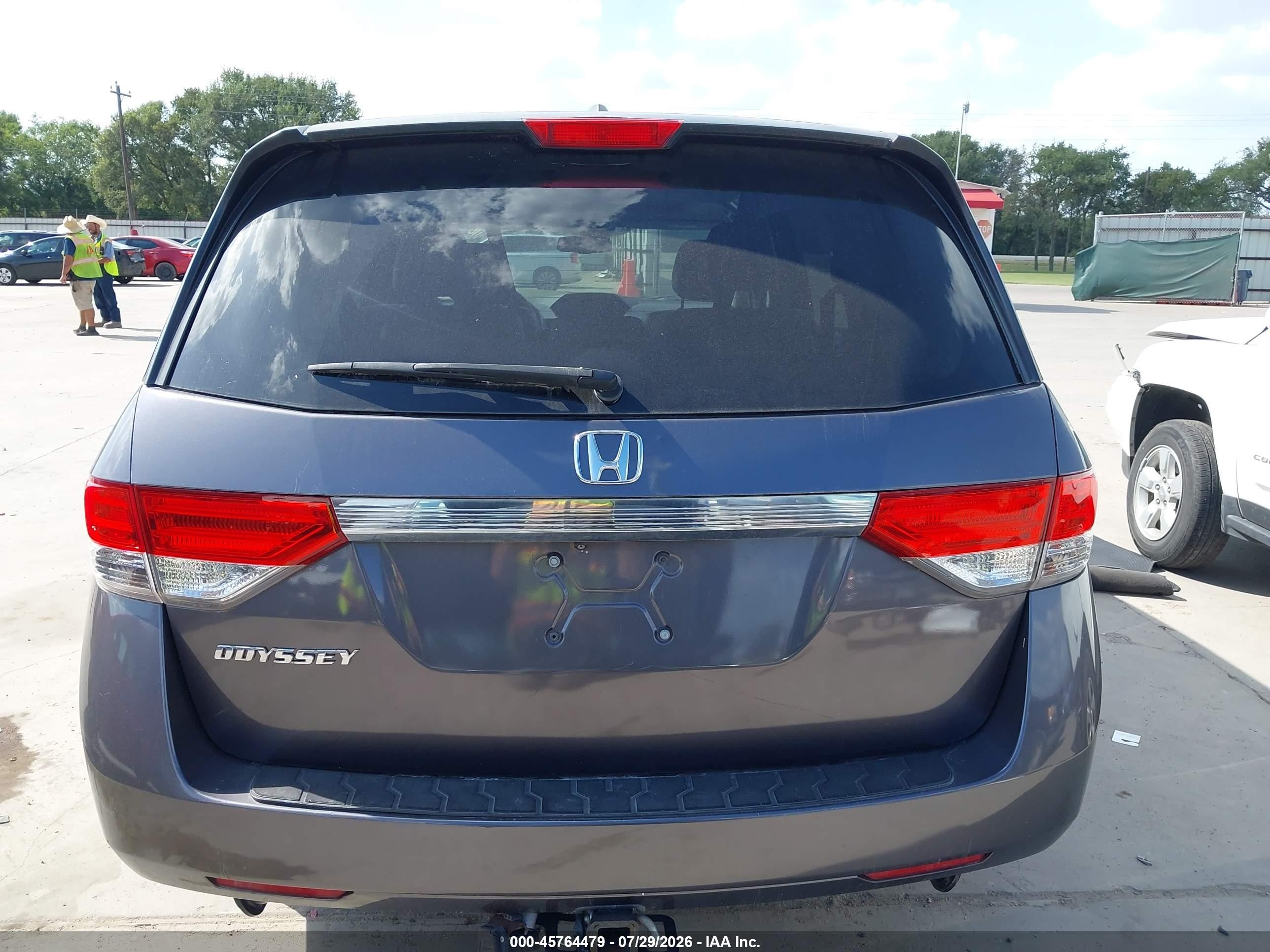 2015 Honda Odyssey Ex-l Gray vin: 5FNRL5H61FB045558