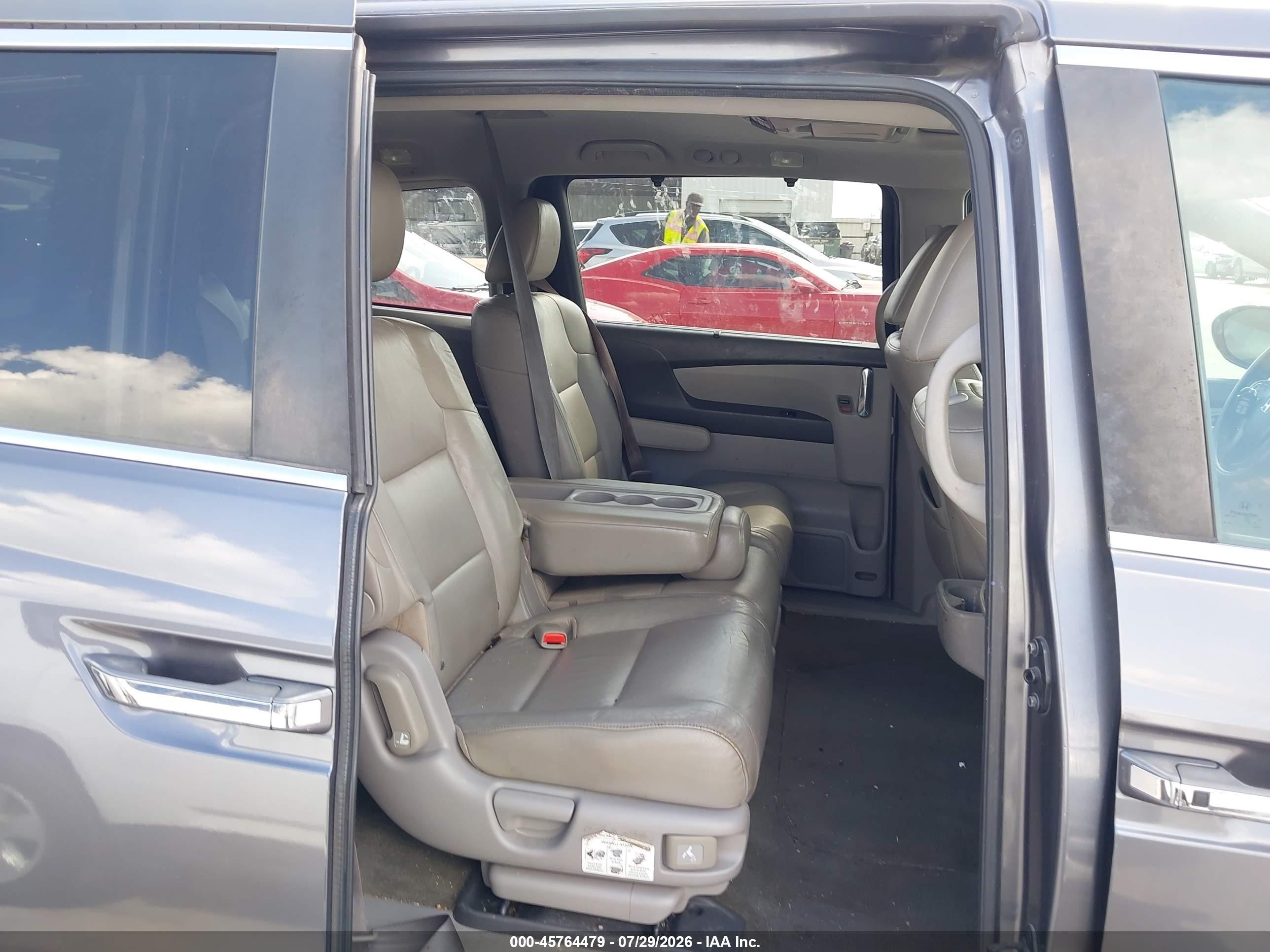 2015 Honda Odyssey Ex-l Gray vin: 5FNRL5H61FB045558