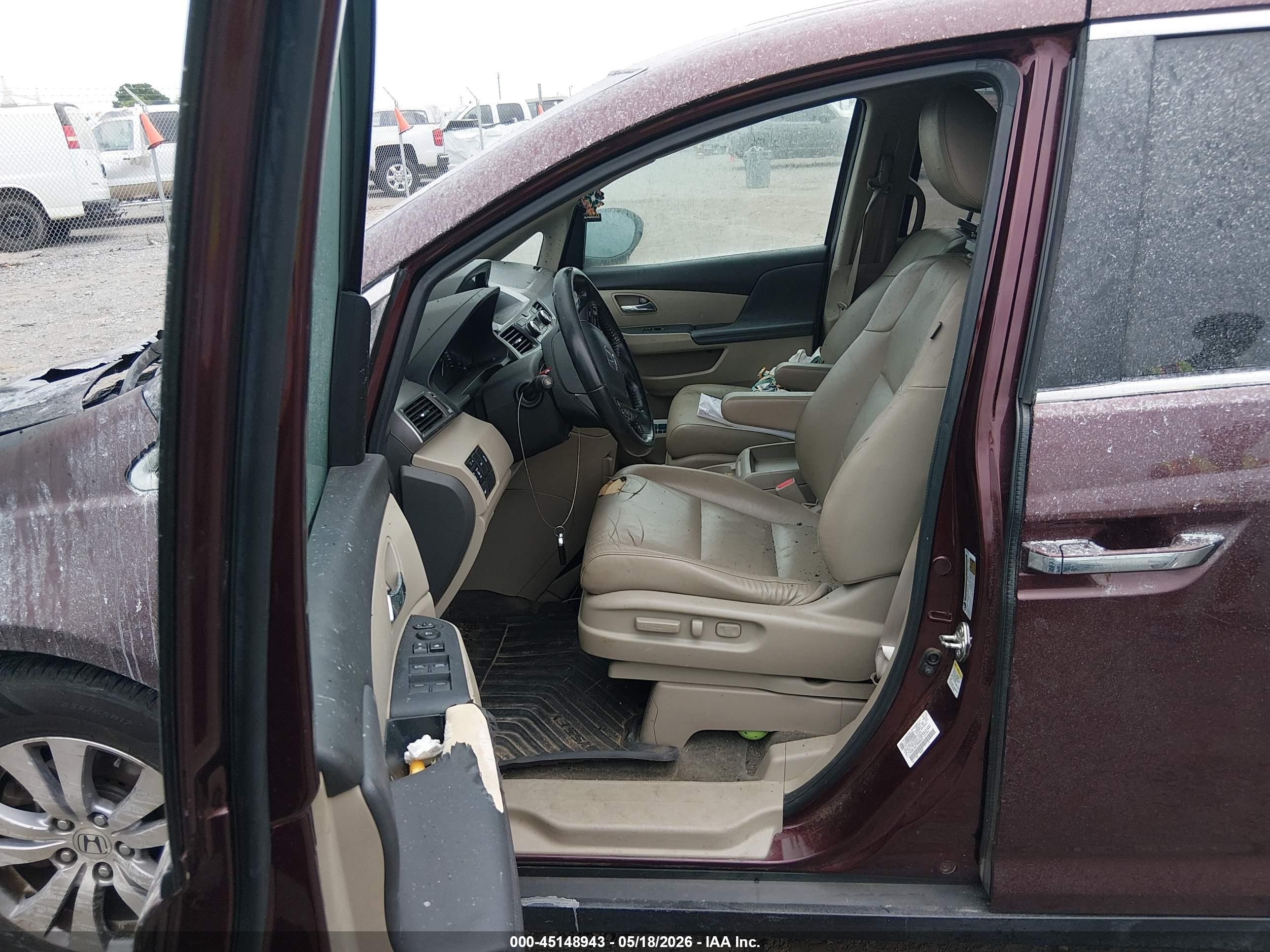 2015 Honda Odyssey Exl Purple vin: 5FNRL5H61FB059332