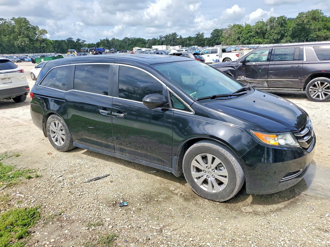 2015 Honda Odyssey Exl Black vin: 5FNRL5H61FB060528