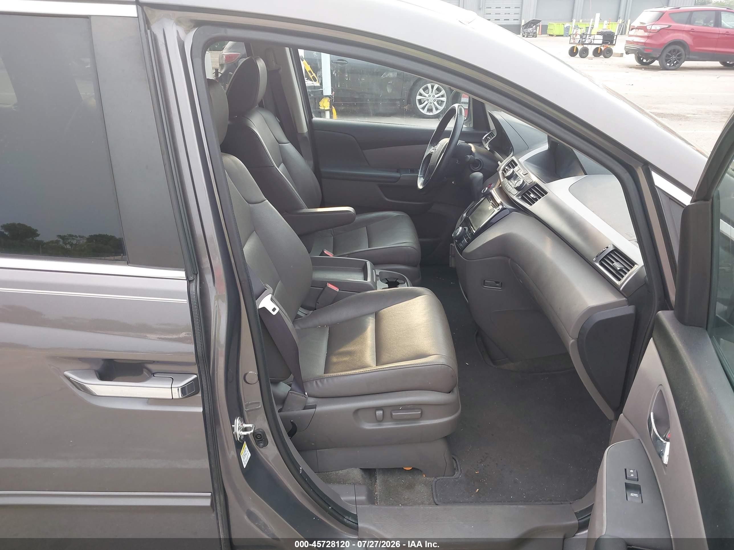 2015 Honda Odyssey Ex-l Gray vin: 5FNRL5H61FB075790