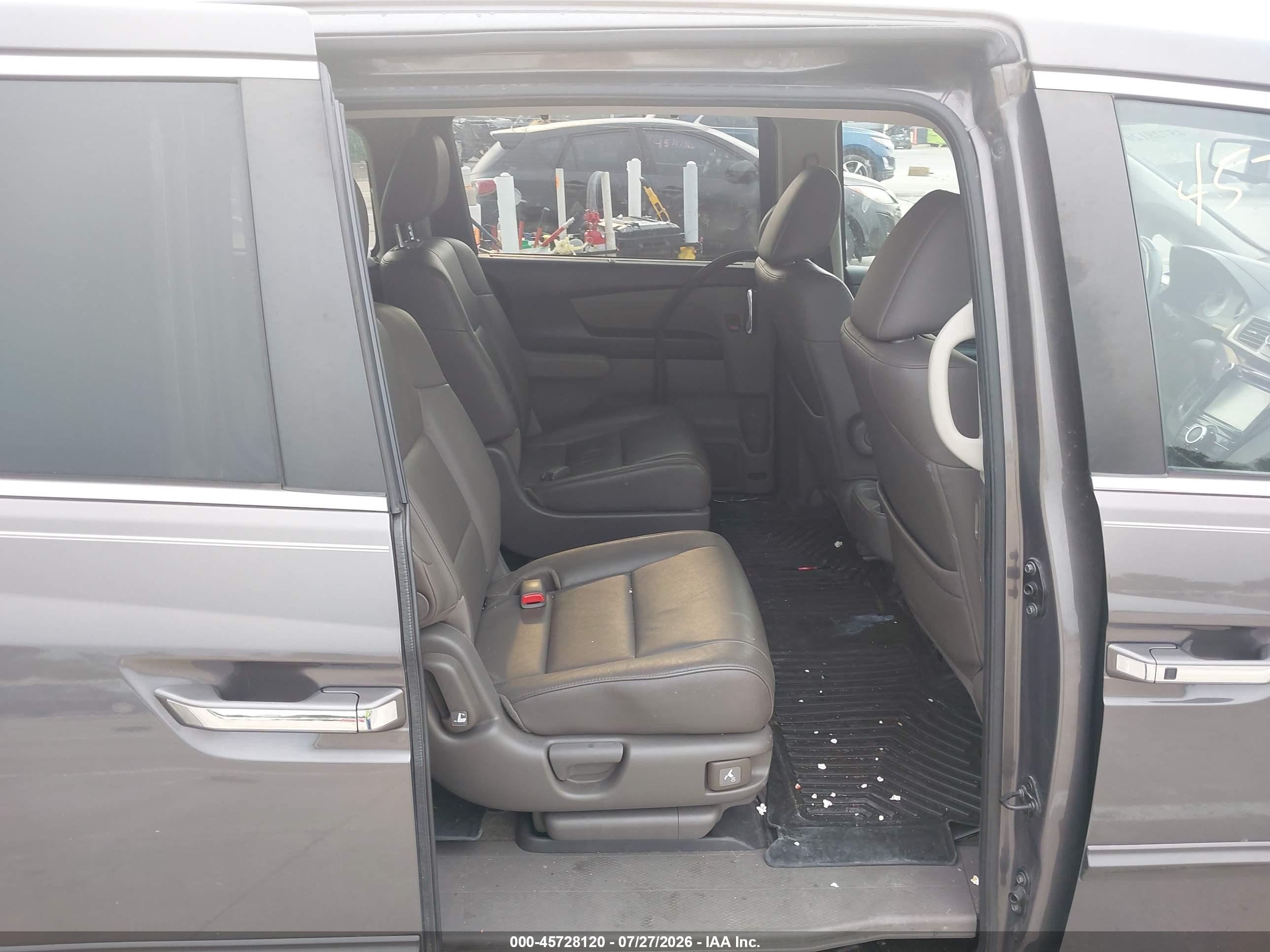 2015 Honda Odyssey Ex-l Gray vin: 5FNRL5H61FB075790