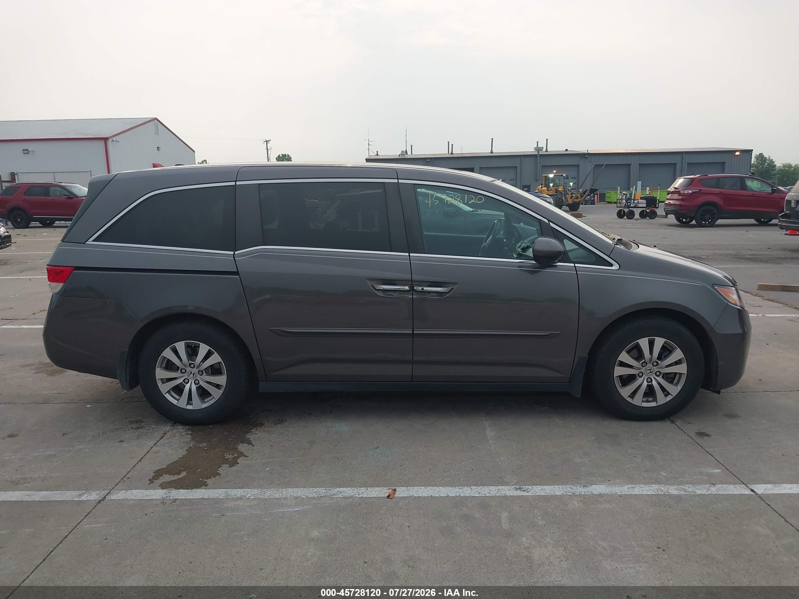 2015 Honda Odyssey Ex-l Gray vin: 5FNRL5H61FB075790