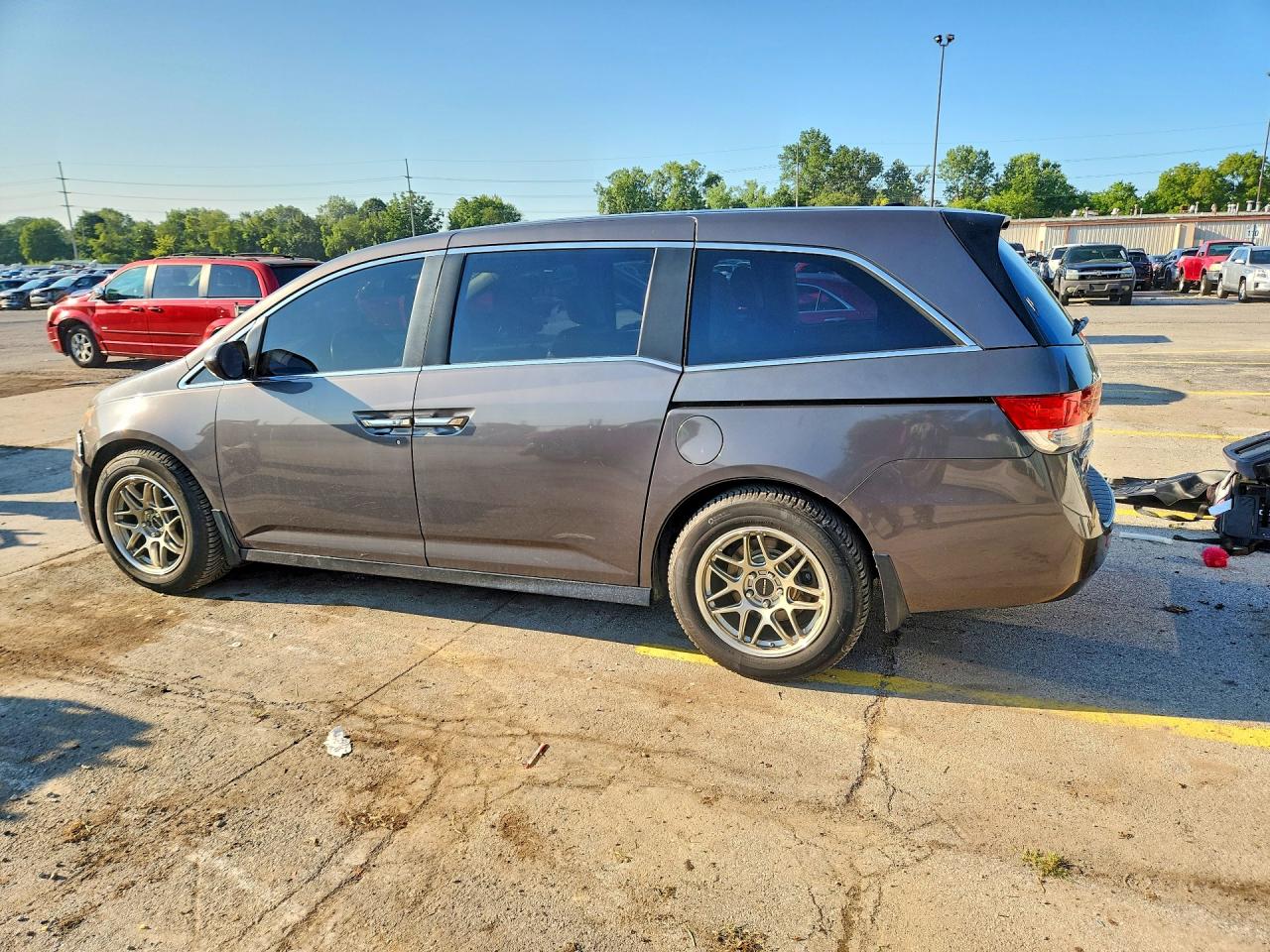 2015 Honda Odyssey Exl Gray vin: 5FNRL5H61FB077071