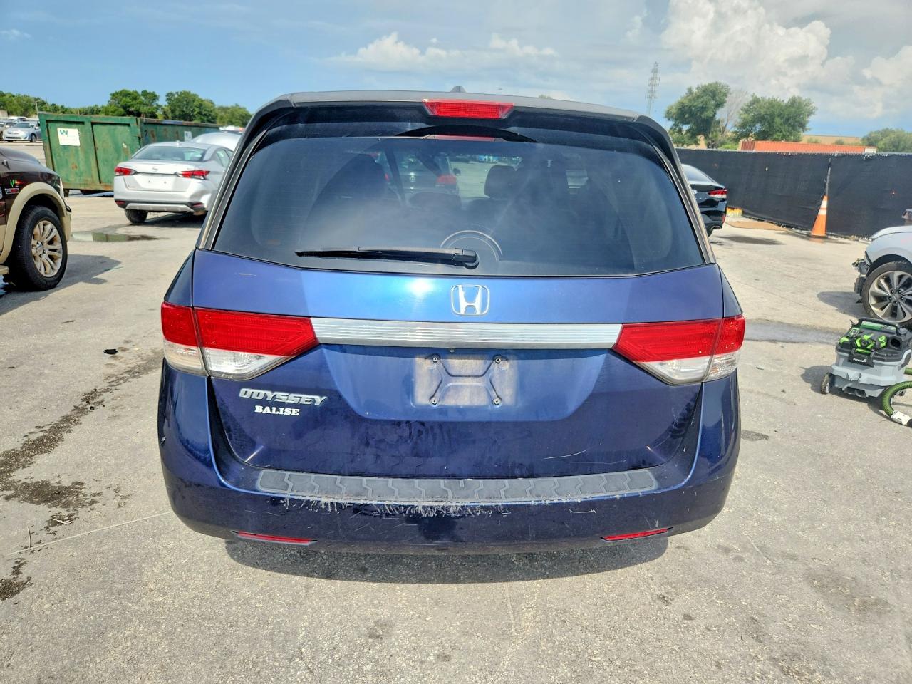 2015 Honda Odyssey Exl Blue vin: 5FNRL5H61FB078012