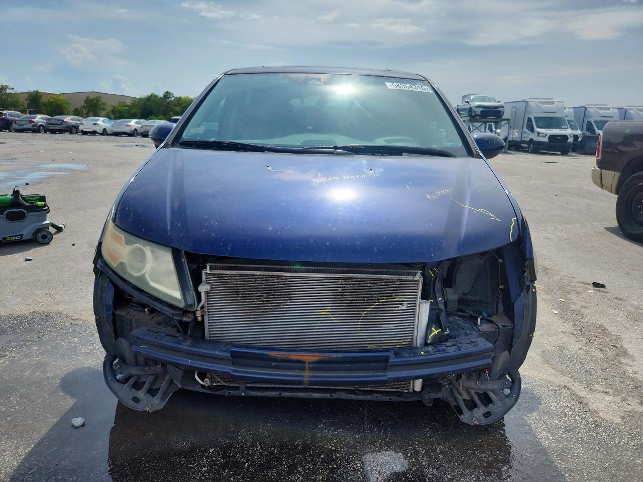 2015 Honda Odyssey Exl Blue vin: 5FNRL5H61FB078012